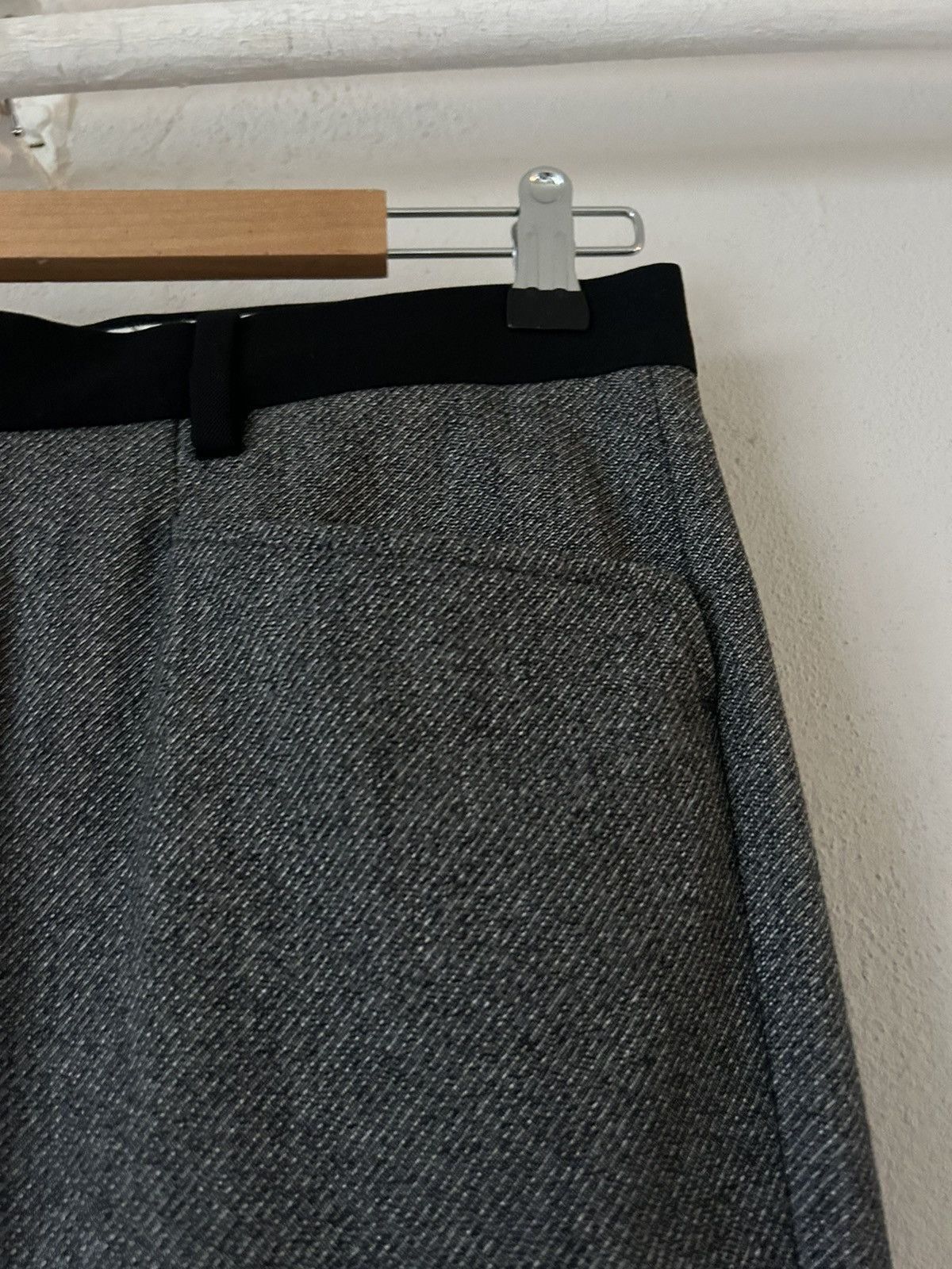 Maison Margiela Maison Martin Margiela Herringbone Wool-Blend Trousers Size US 32 / EU 48 - 5 Thumbnail