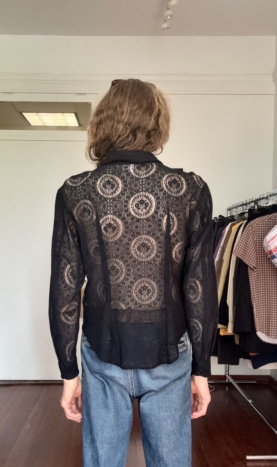 Todd Oldham Todd Oldham Vintage 1990’s Lace Snap Button Blouse Size M / US 6-8 / IT 42-44 - 10 Thumbnail