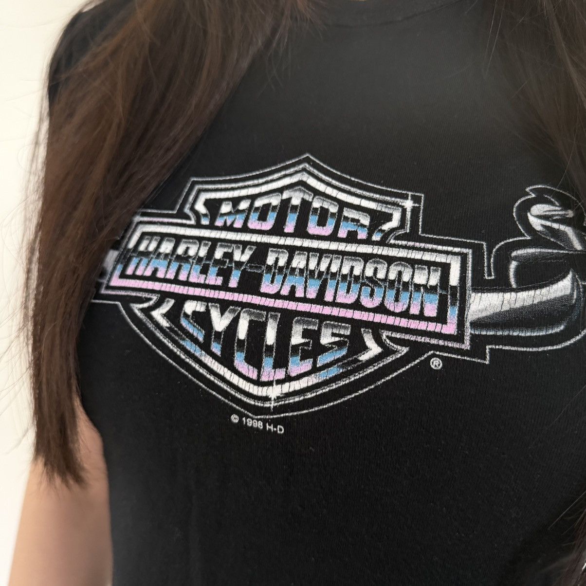 Harley Davidson Vintage Harley Davidson Mini/Baby Tee Size ONE SIZE - 2 Thumbnail