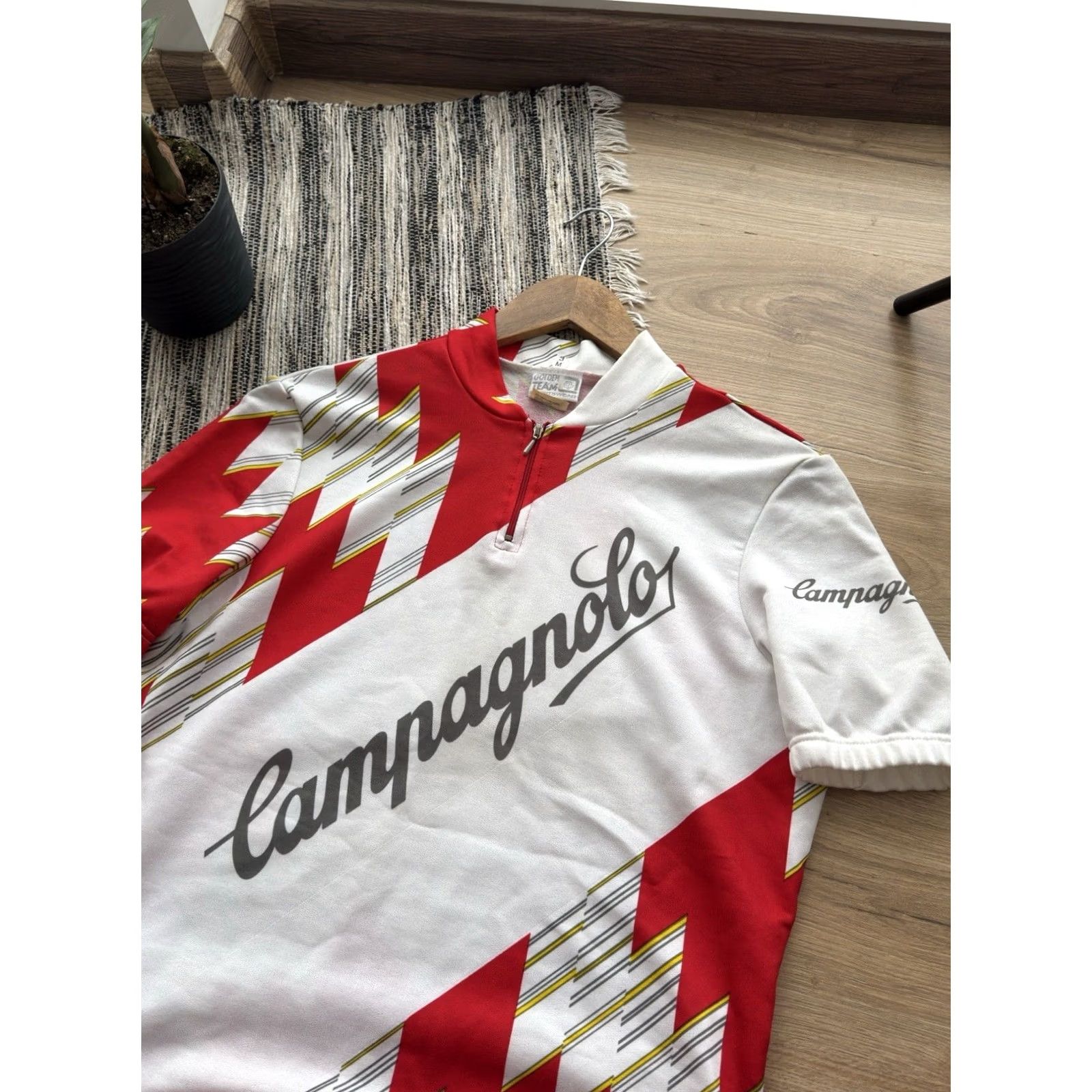 Vintage VINTAGE Campagnolo Cycling Jersey White Red 90s Italy Size M Shirt Mens Retro/70s 90s Urban City Logo Casual Short Sleeve Collared Jersey T-Shirt Size US M / EU 48-50 / 2 - 3 Thumbnail