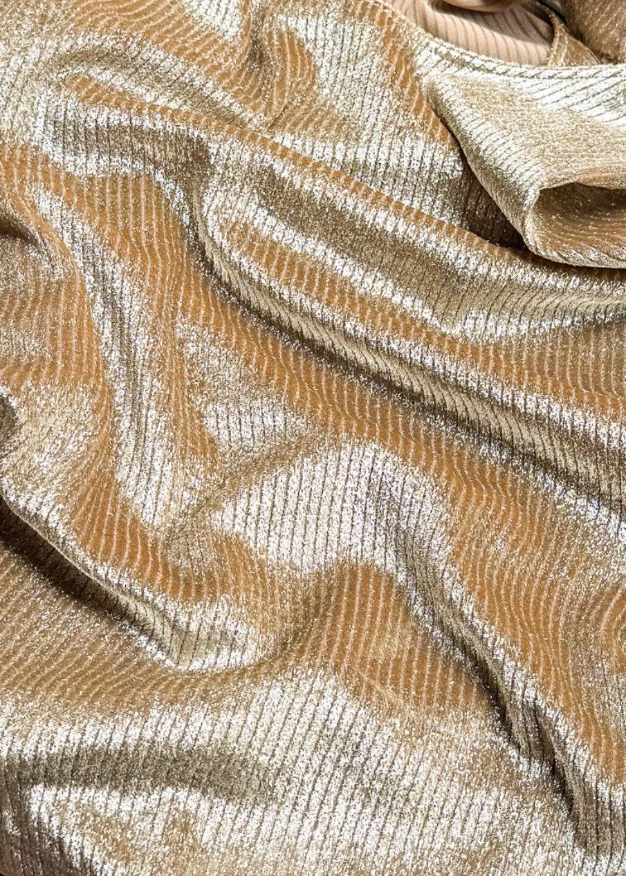 Brunello Cucinelli Brunello Cucinelli Metallic Gold Velvet Chenille Tank Top Size M / US 6-8 / IT 42-44 - 5 Thumbnail