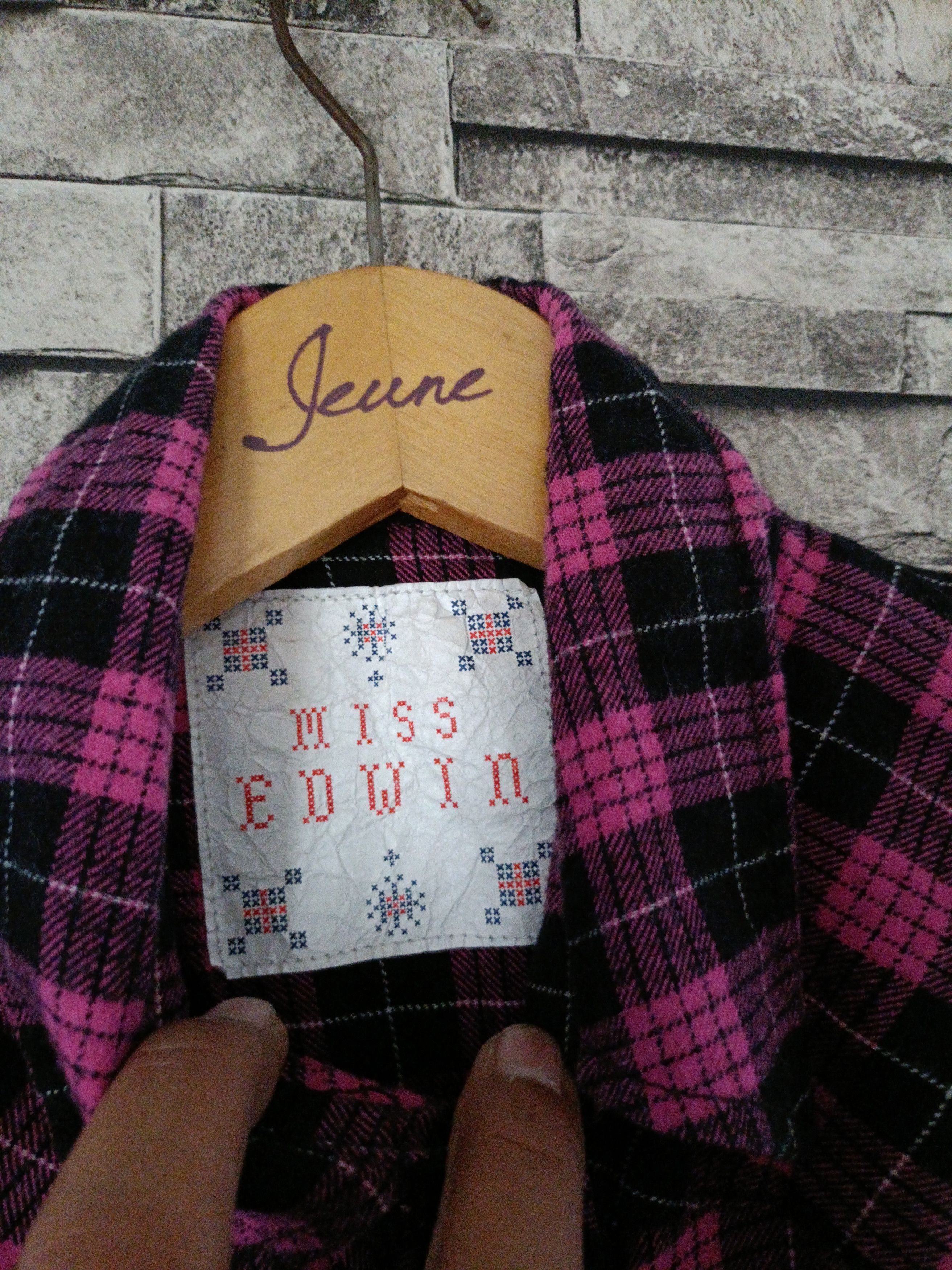 Edwin × Japanese Brand × Vintage Miss Edwin long flannel shirt Size L / US 10 / IT 46 - 6 Thumbnail