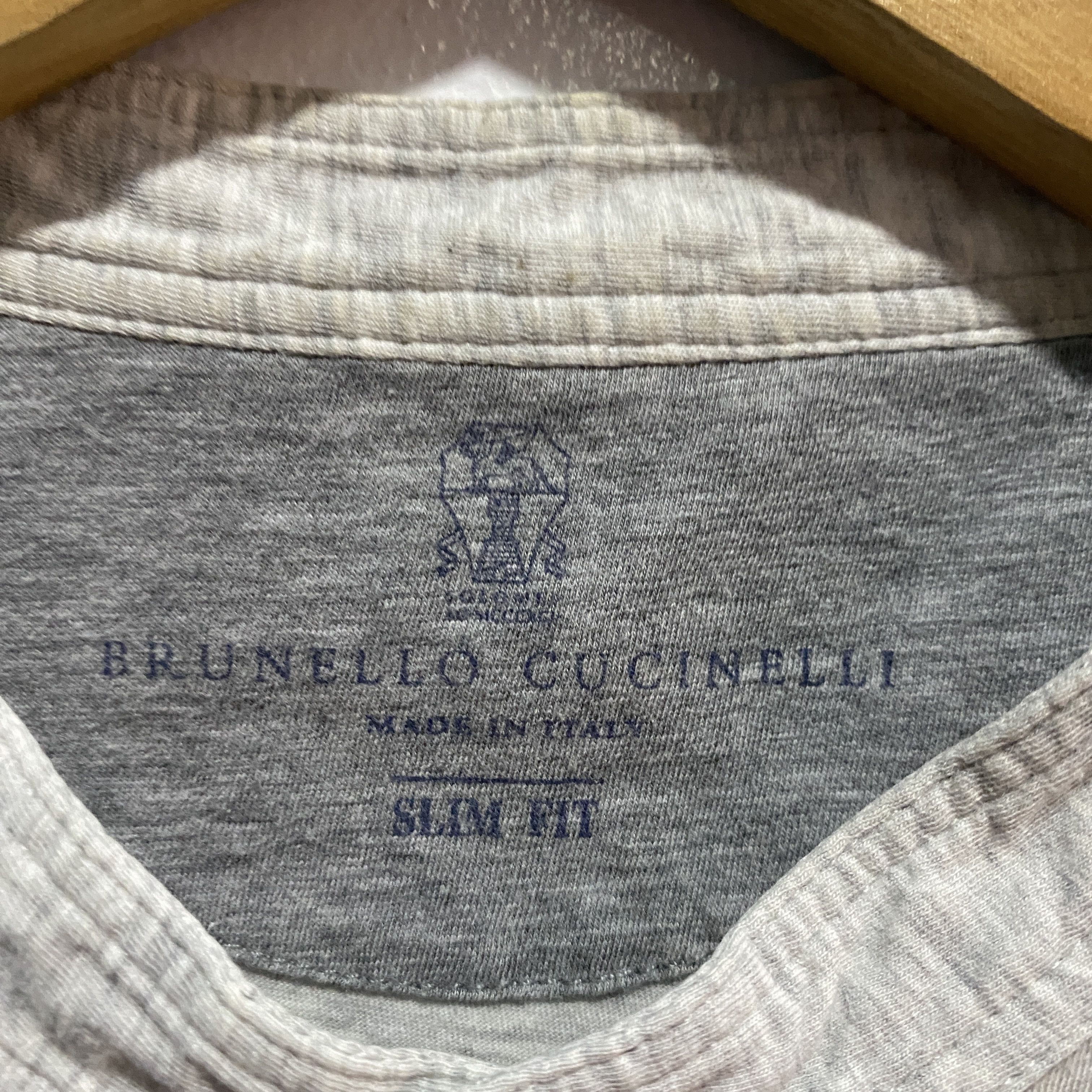 Brunello Cucinelli Brunello Cucinelli Grey Henley Collar Shirt M Size US M / EU 48-50 / 2 - 6 Thumbnail