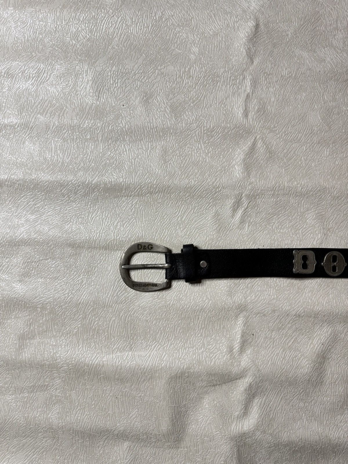 Dolce & Gabbana DOLCE & GABBANA VINTAGE LEATHER BELT Size 42 - 3 Thumbnail