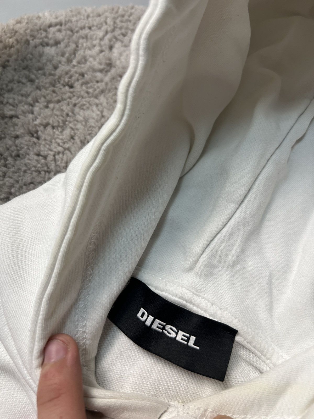 Diesel × Vintage Vintage Diesel white Hoodie Size US L / EU 52-54 / 3 - 6 Thumbnail