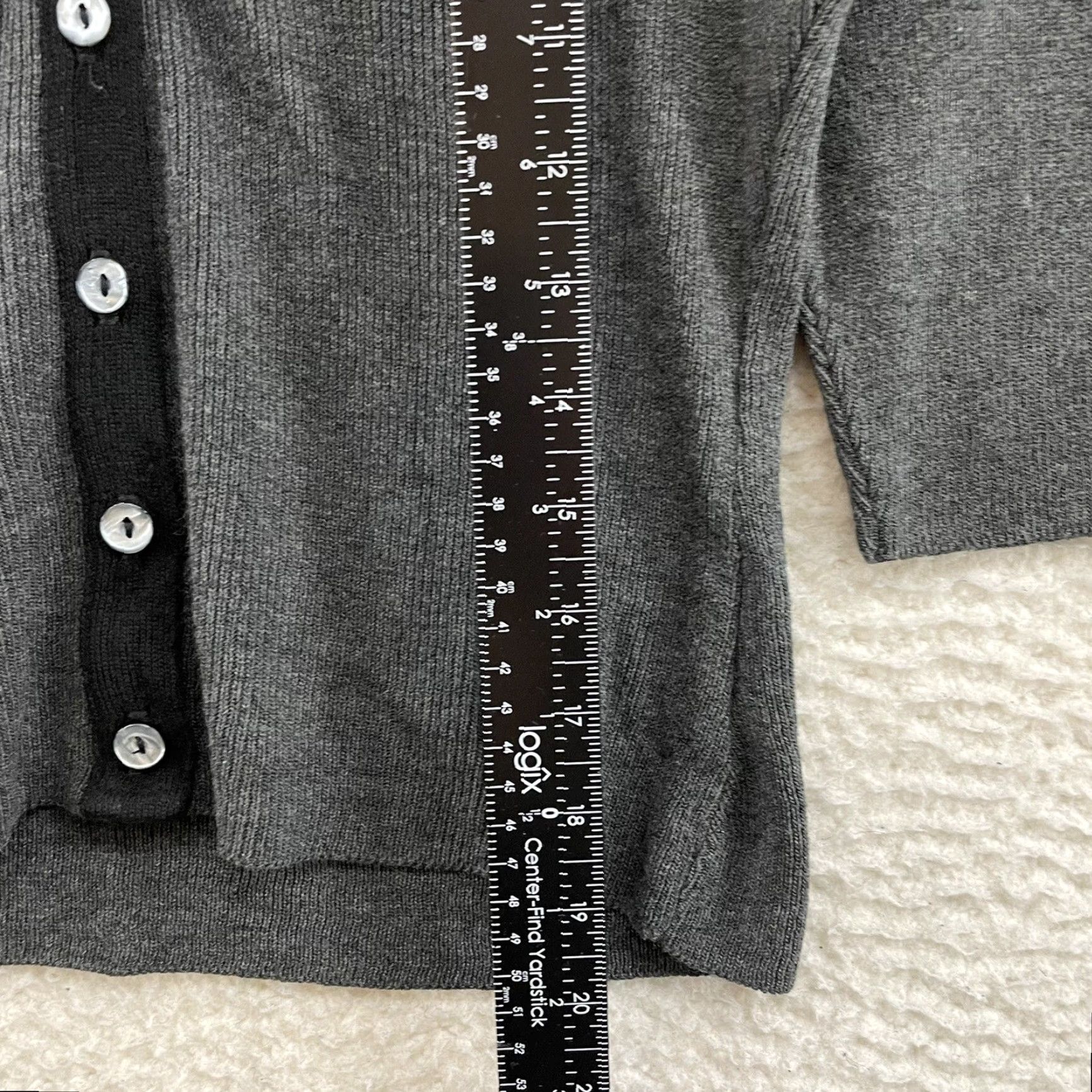 Vintage VINTAGE 90s Y2K Cardigan Sweater Top Small Black Grey Fair Isle Icelandic Nordic Arizona Jeans Women Small Cardigan Clothing Womens Size S / US 4 / IT 40 - 7 Thumbnail
