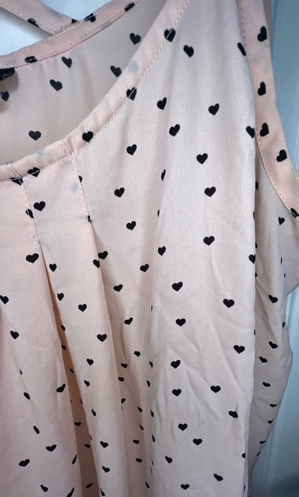 Torrid Torrid Heart Pattern Spaghetti Strap Tank With Cross Back Size XXL / US 16-18 / IT 52-54 - 3 Thumbnail