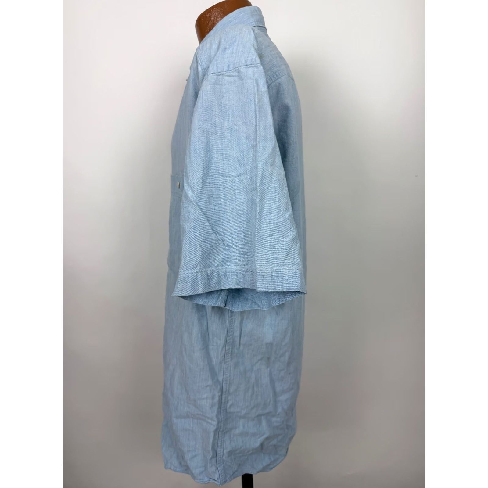 Vintage VINTAGE 90s St. John's Bay Shirt Men Large Button Up Casual Travel Blue Size US L / EU 52-54 / 3 - 7 Thumbnail