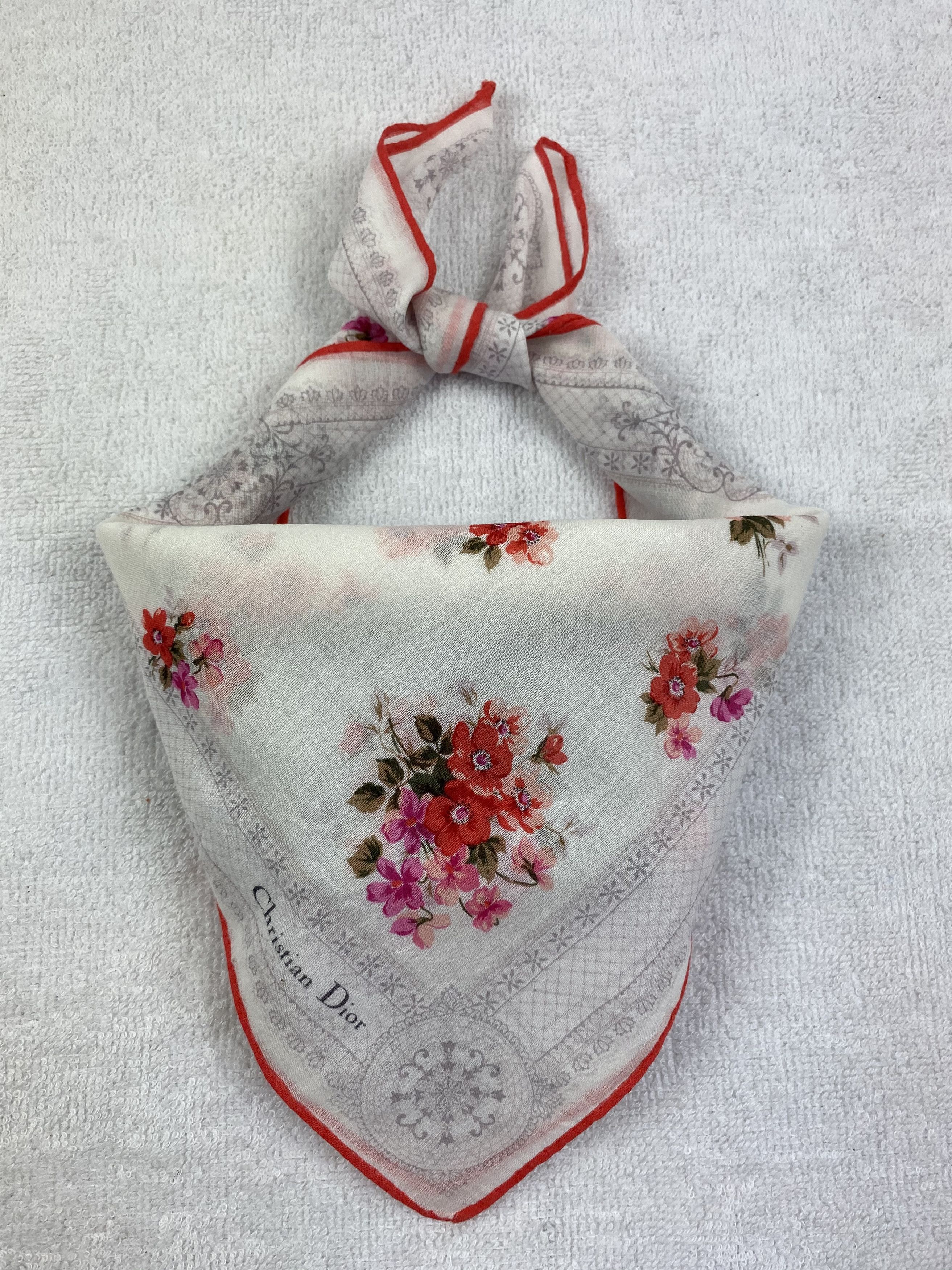 Vintage Christian Dior Handkerchief / Bandana / Neckerchief Size ONE SIZE - 1 Thumbnail