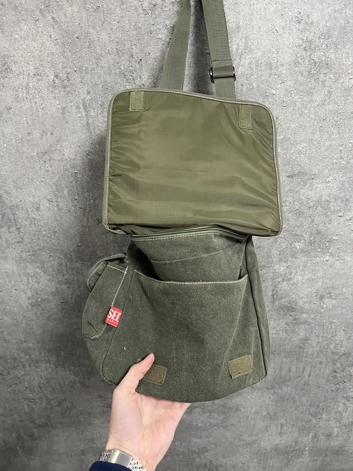 Vintage Diesel Bag Multipocket Avant Garde Japanese Y2K Rare