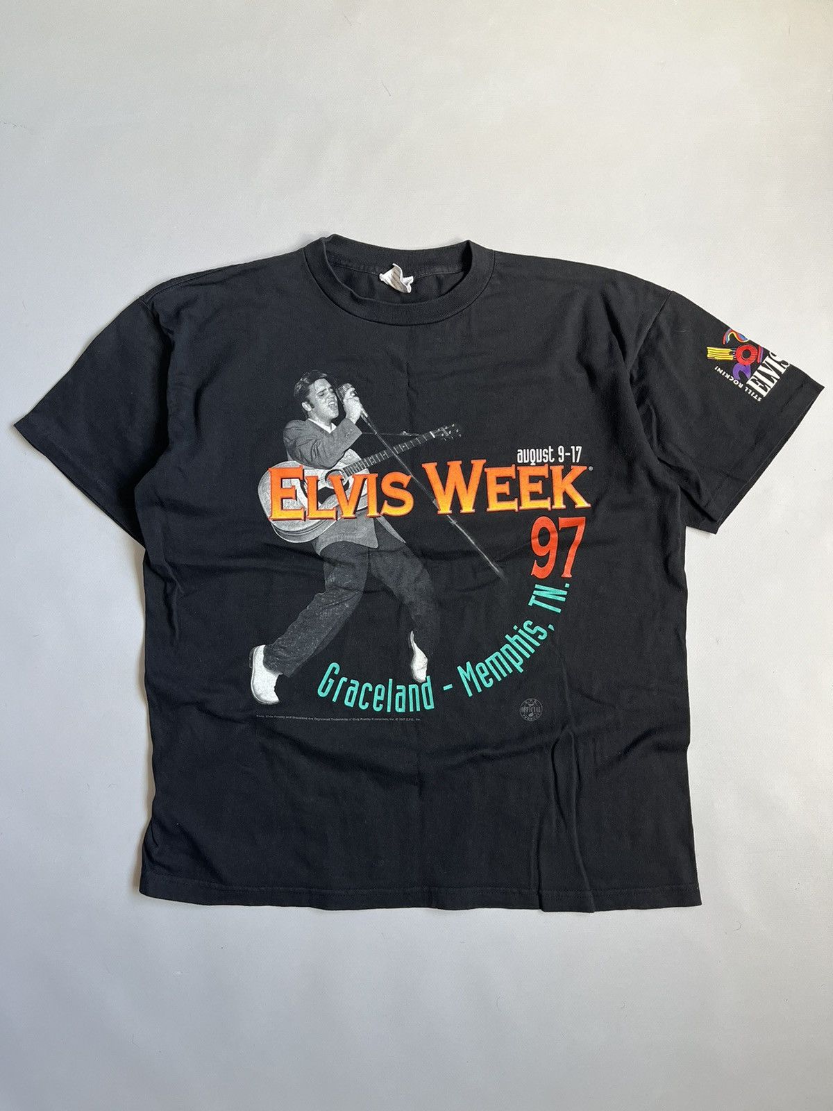 Other Vintage 90s Elvis Presley Week 1997 Single Stitch T-shirt Size US L / EU 52-54 / 3 - 1 Thumbnail