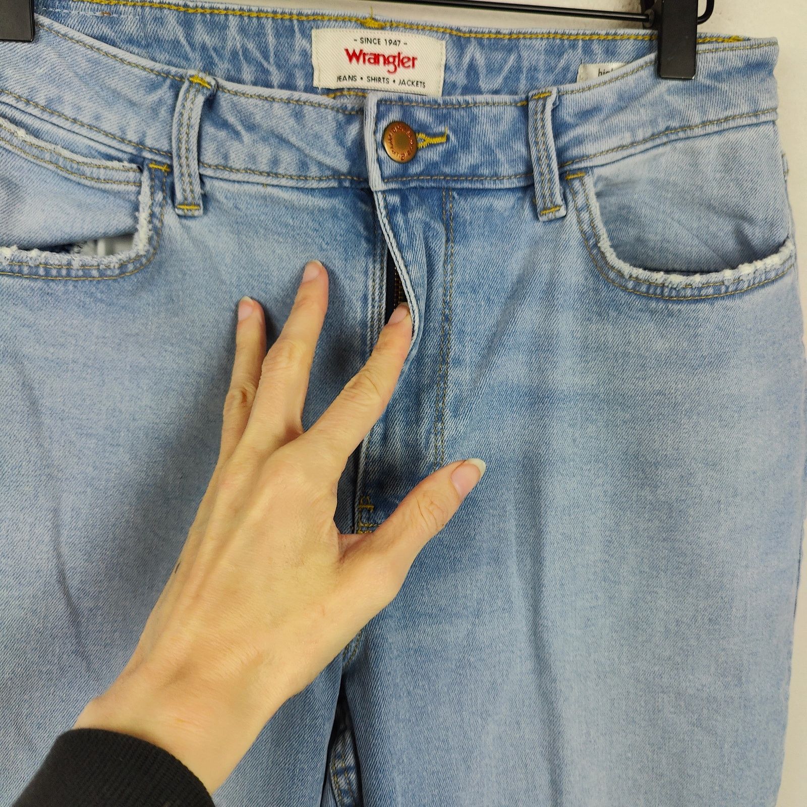 Wrangler Wrangler High Rise Bold Boot Cut Jeans Womens 10x32 Size 32" / US 10 / IT 46 - 3 Thumbnail