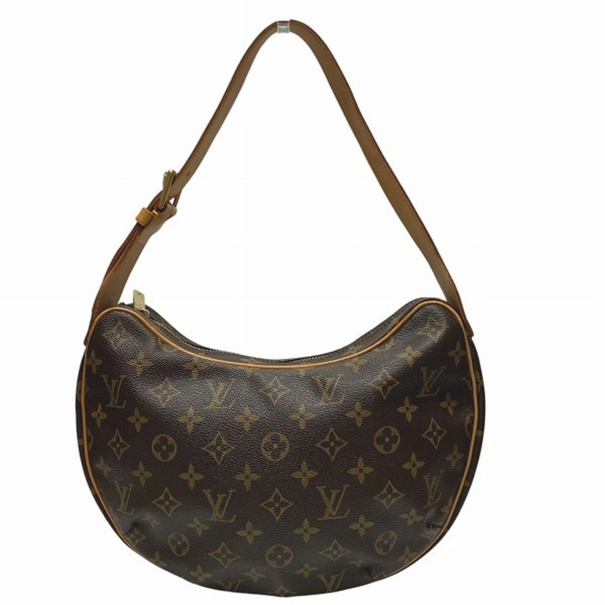 Louis Vuitton Monogram Croissant Mm M51512 Bag Shoulder Women's in Brown
