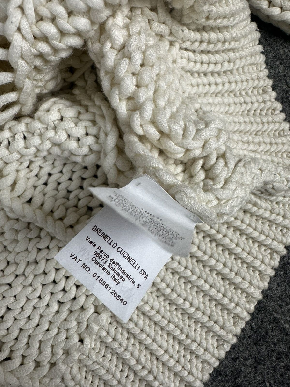 Brunello Cucinelli Brunello Cucinelli - Cable Knit Sweater - Off White Color Size L / US 10 / IT 46 - 13 Thumbnail