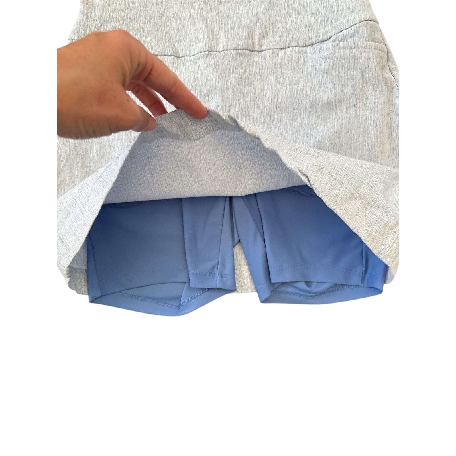 Other S.C. & CO. Ladies' Tummy Control Skort Light Blue Size XS Size 24" / US 00 / IT 34 - 7 Thumbnail