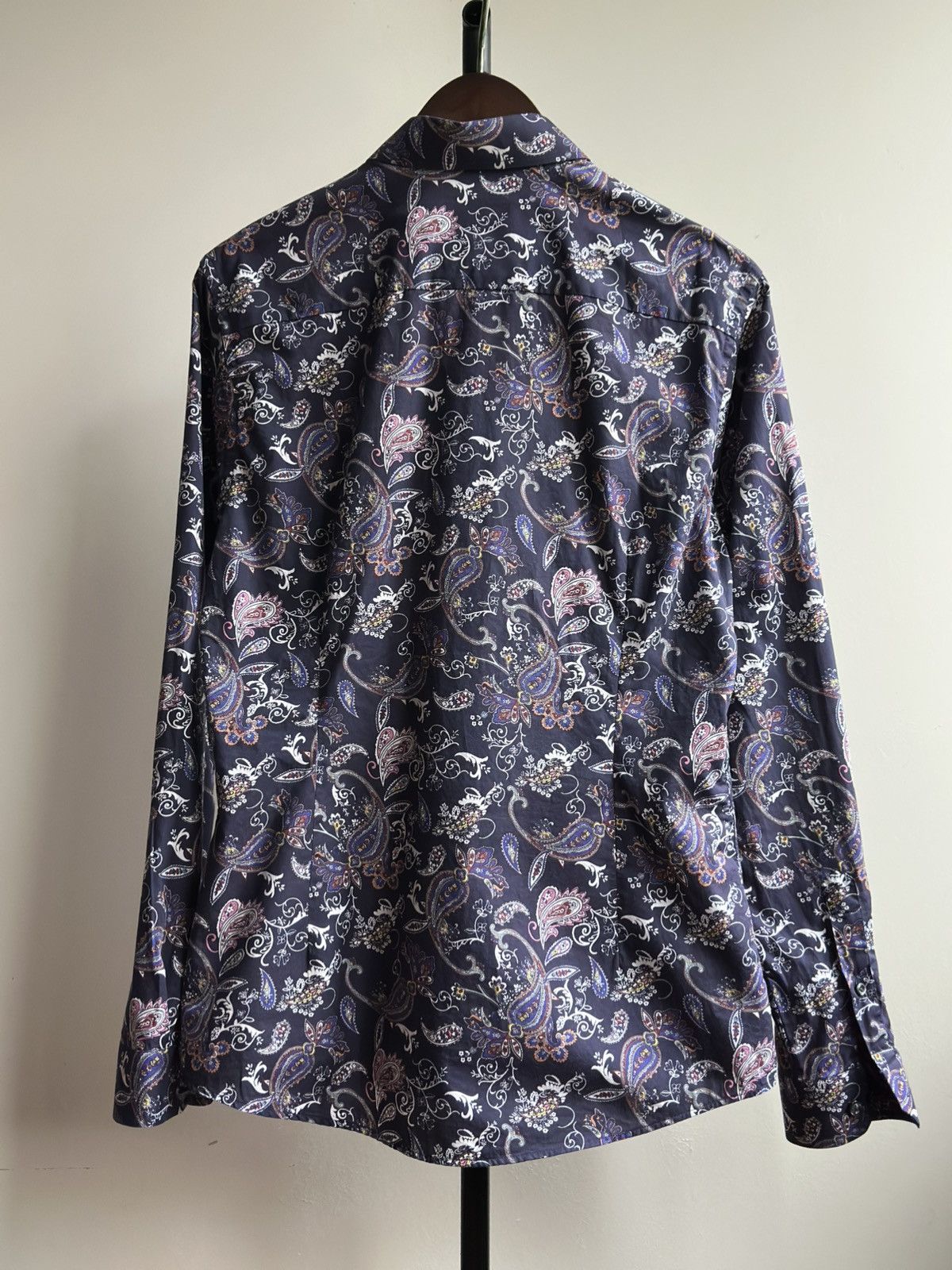 Eton Eton Paisley Print Super Slim Shirt Size L Size US L / EU 52-54 / 3 - 9 Thumbnail