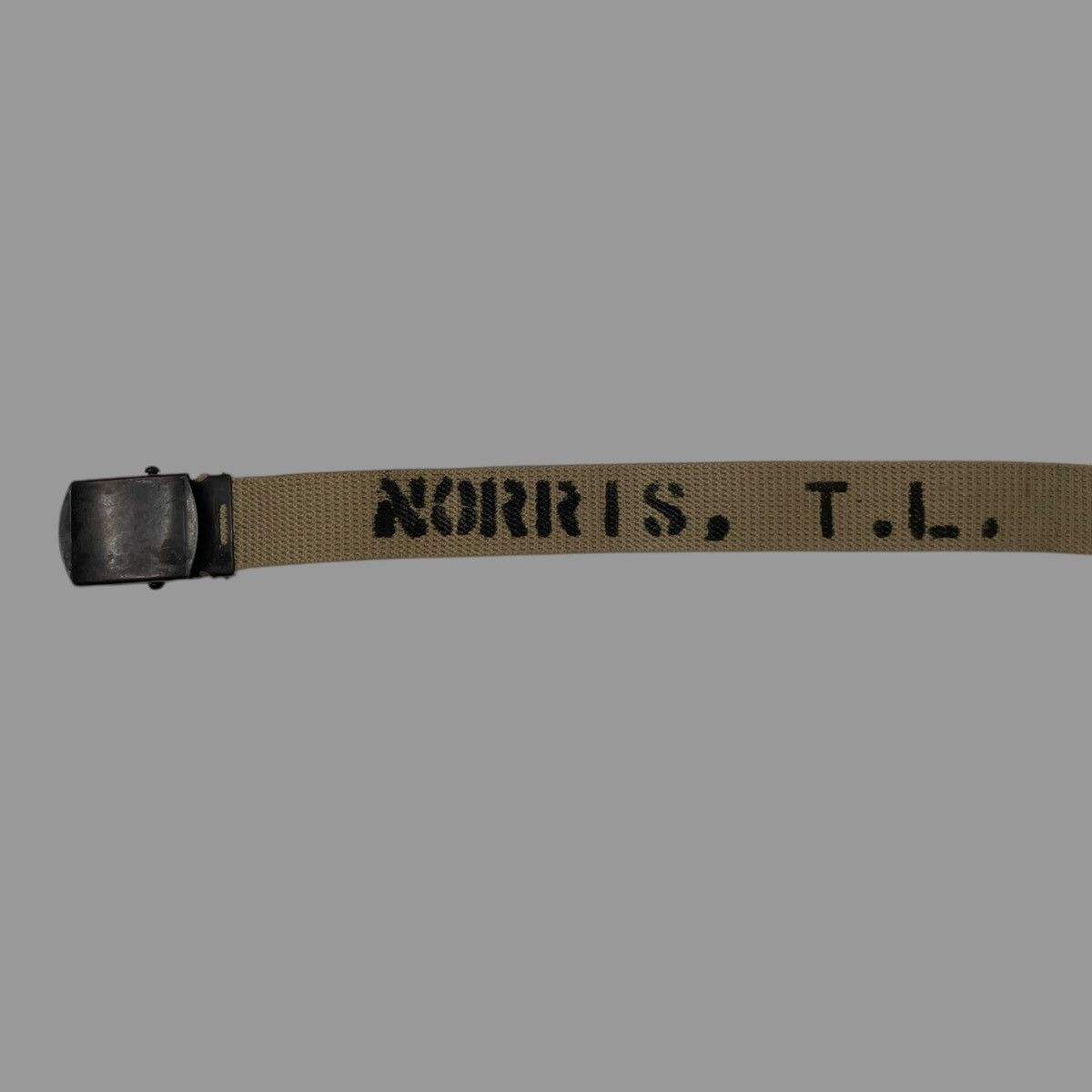 Vintage Vintage 1960s stenciled military belt Size 28 - 2 Thumbnail