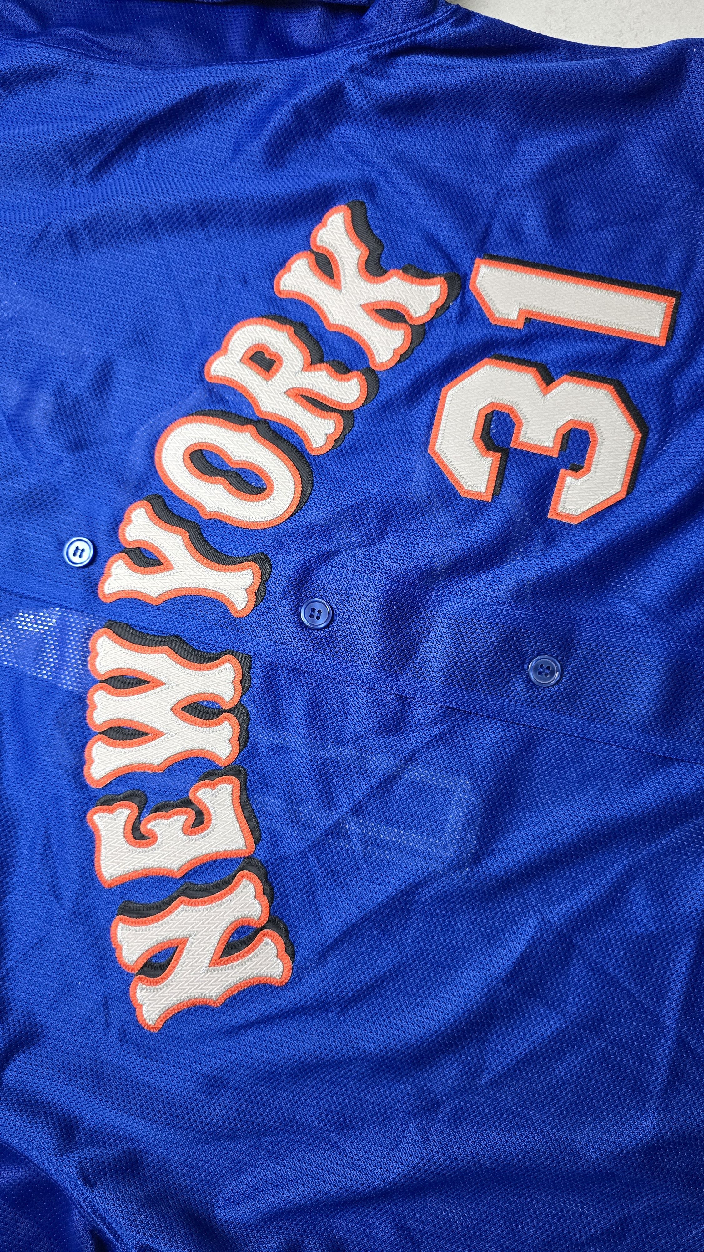Mitchell & Ness Mike Piazza New York Mets 1999 Button Jersey Size US XXL / EU 58 / 5 - 10 Thumbnail