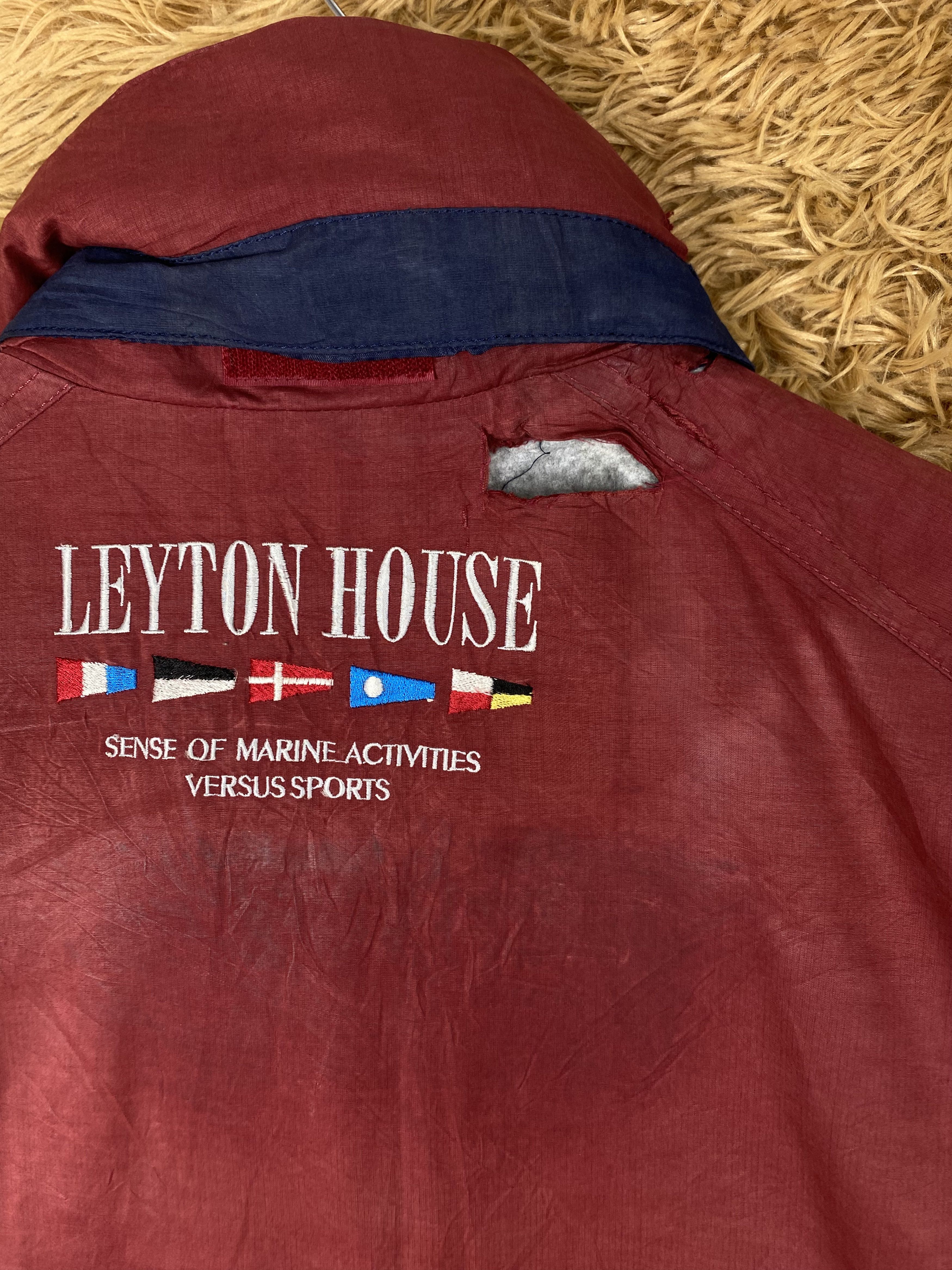 Japanese Brand Vintage Leyton House Quilted Lining Long Jacket PJ2568 Size US L / EU 52-54 / 3 - 6 Thumbnail