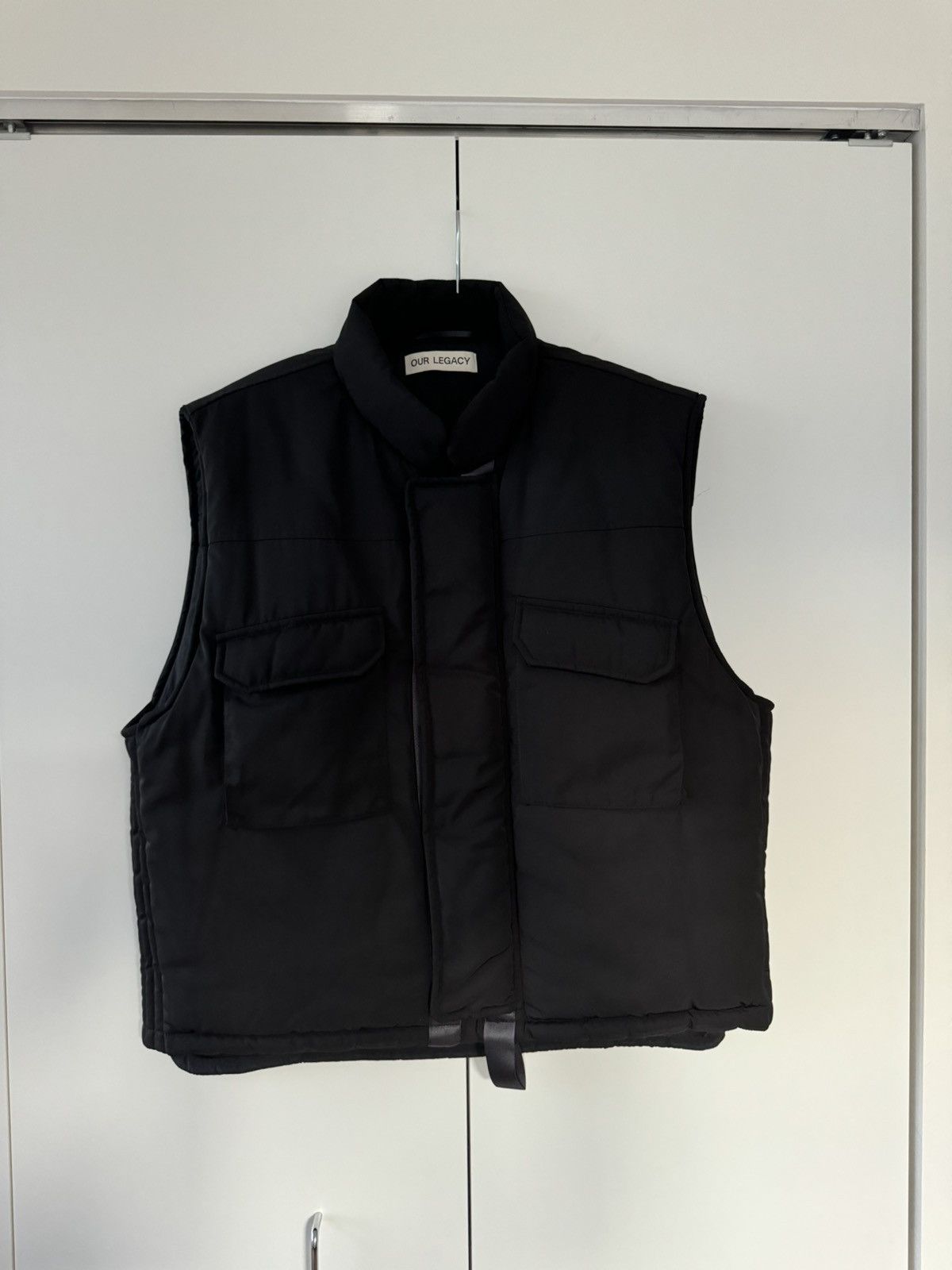 Our Legacy Papillon Vest in Black Drape Tech 52 FW22 | Grailed