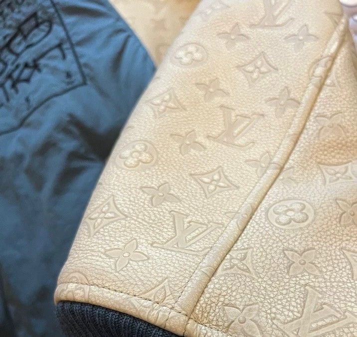 Louis Vuitton Louis Vuitton Leather Sleeve Baseball Jacket-2506 Size US L / EU 52-54 / 3 - 6 Thumbnail
