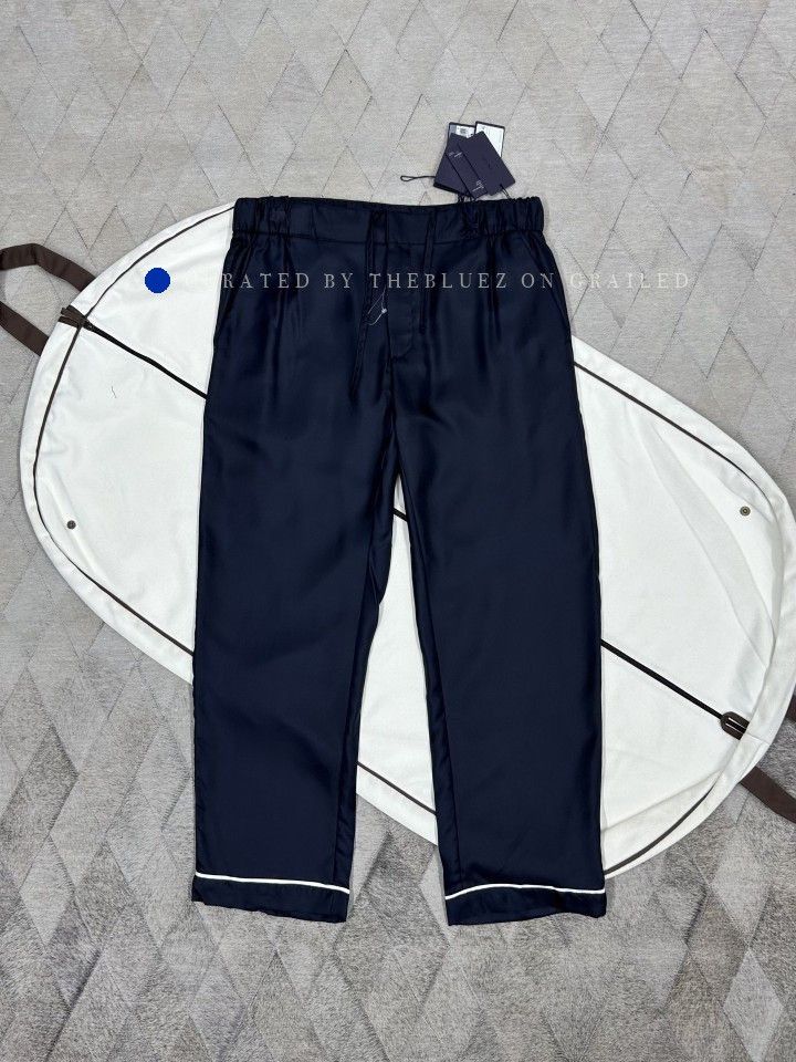Prada Silk Piping Detail Casual Pants Size US 30 / EU 46 - 1 Thumbnail