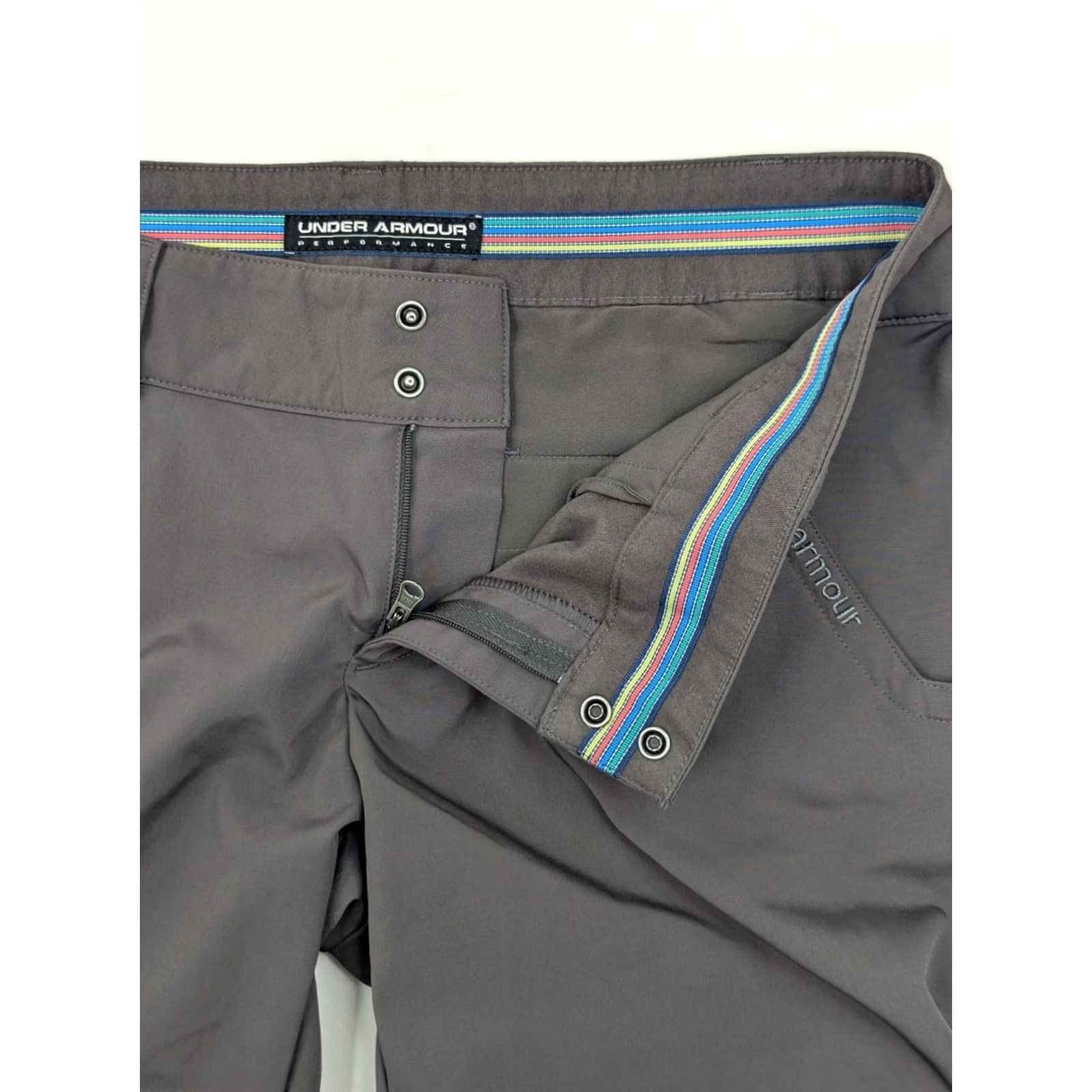 Under Armour Under Armour Performance Golf Capri Pants Women 8 Gray Wicking Stretch Capris 32 Inseam 18.5in 4-Pocket Design Regular Fit Size 30" / US 8 / IT 44 - 6 Thumbnail