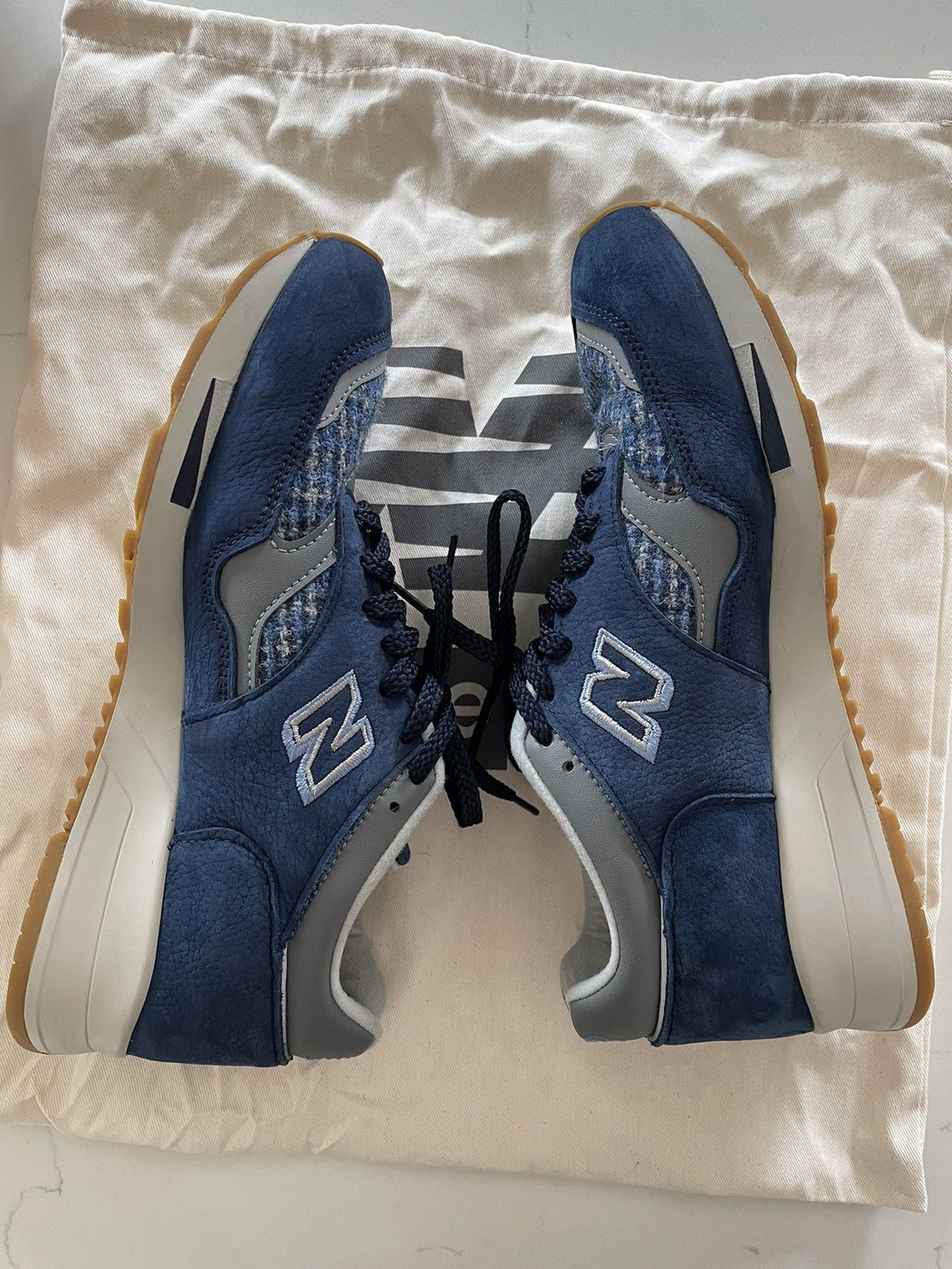 New Balance New Balance M1500HT Harris Tweed Blue Suede - Size 8 Size US 8 / EU 41 - 4 Thumbnail
