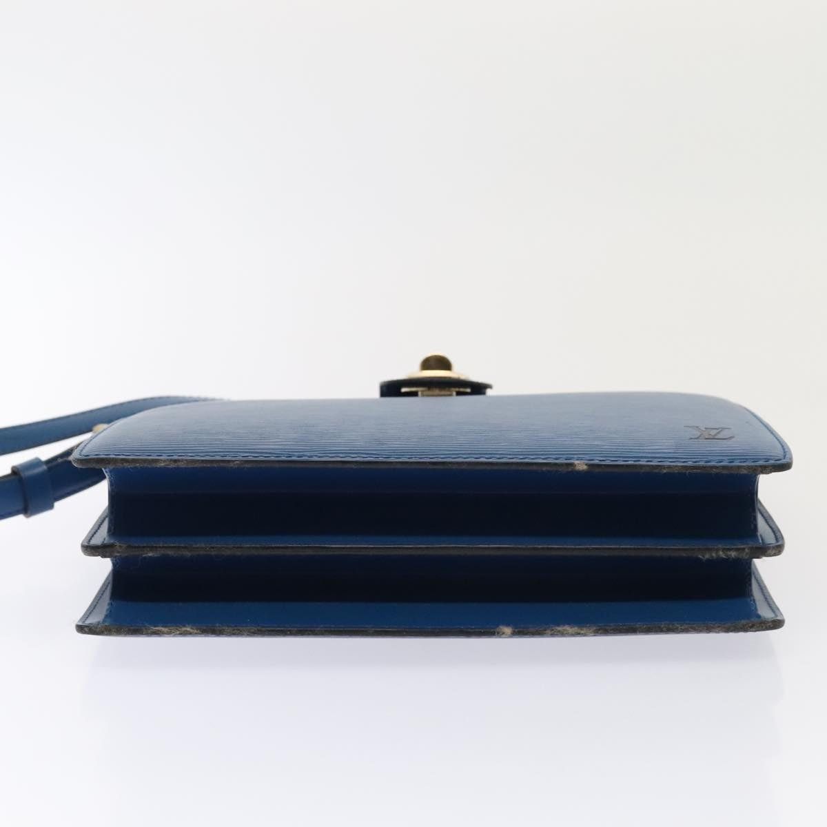 Louis Vuitton LOUIS VUITTON Epi Capuchin Shoulder Bag Blue M52345 Size ONE SIZE - 5 Thumbnail