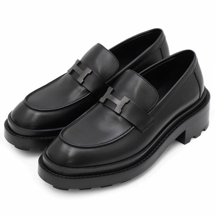 Hermes Hermes Hermes H Moccasin Leather Loafers Leather Shoes DUTY FREE for USA Size ONE SIZE - 1 Thumbnail