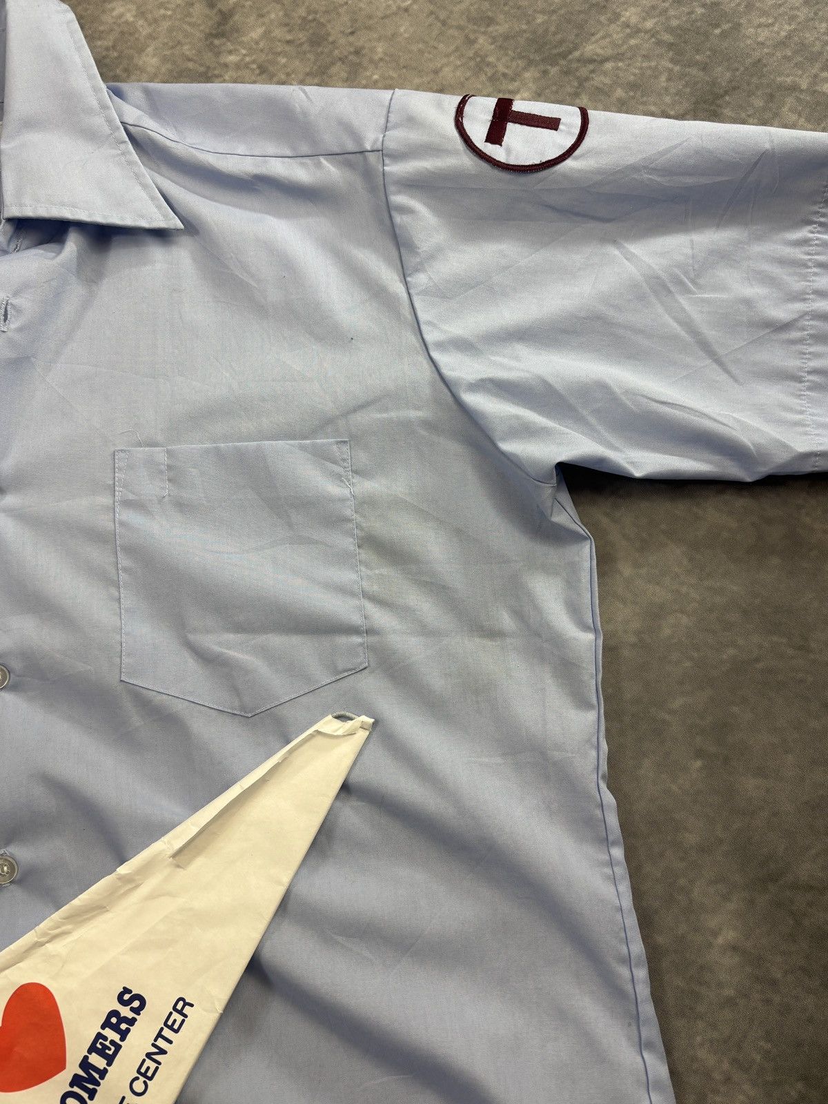 Vintage 1980s Vintage Work Shirt Security Uniform Shortsleeve Summer Size US S / EU 44-46 / 1 - 7 Thumbnail
