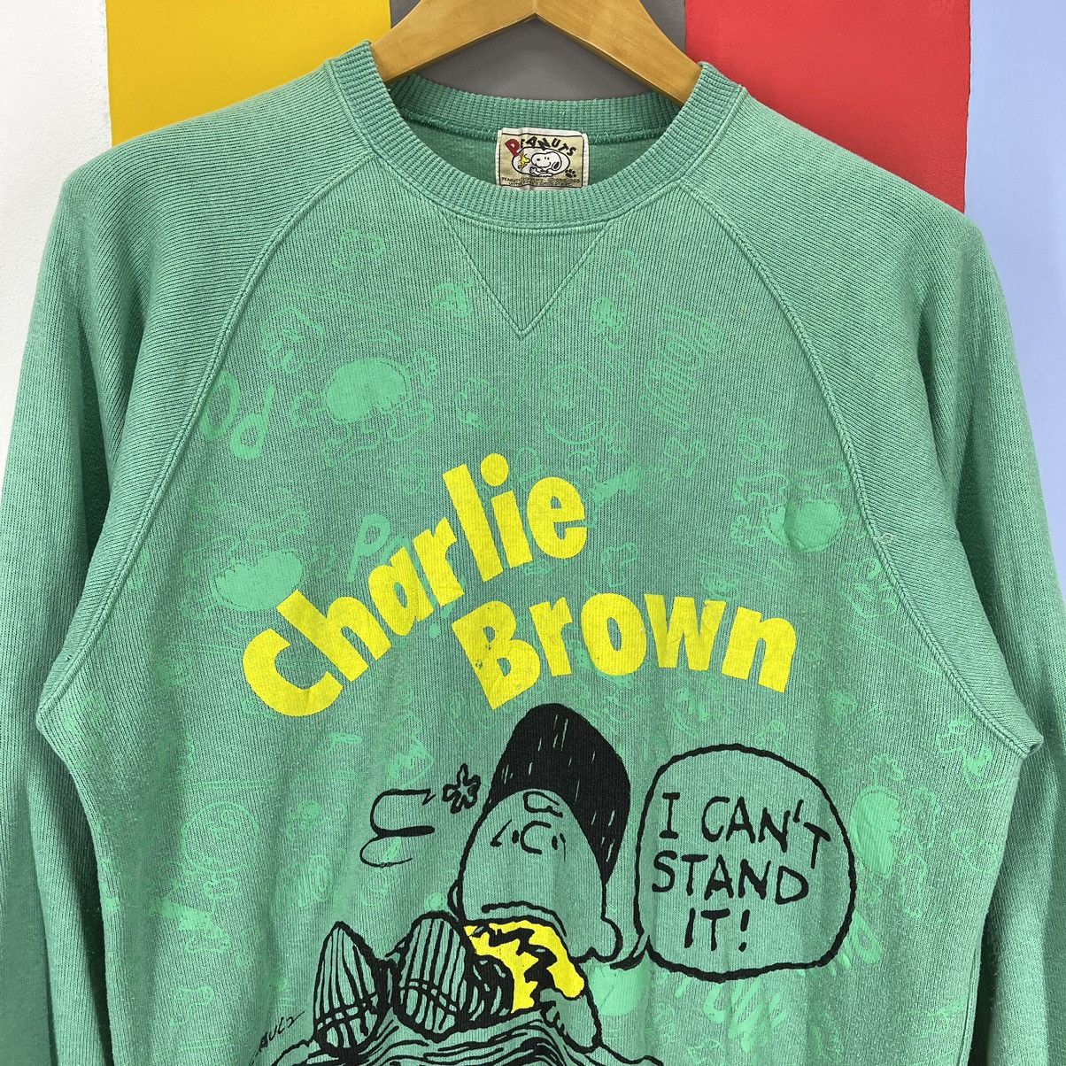 Peanuts Vintage CHARLIE BROWN Crew Neck Sweatshirt #1422/AX Size US M / EU 48-50 / 2 - 2 Thumbnail