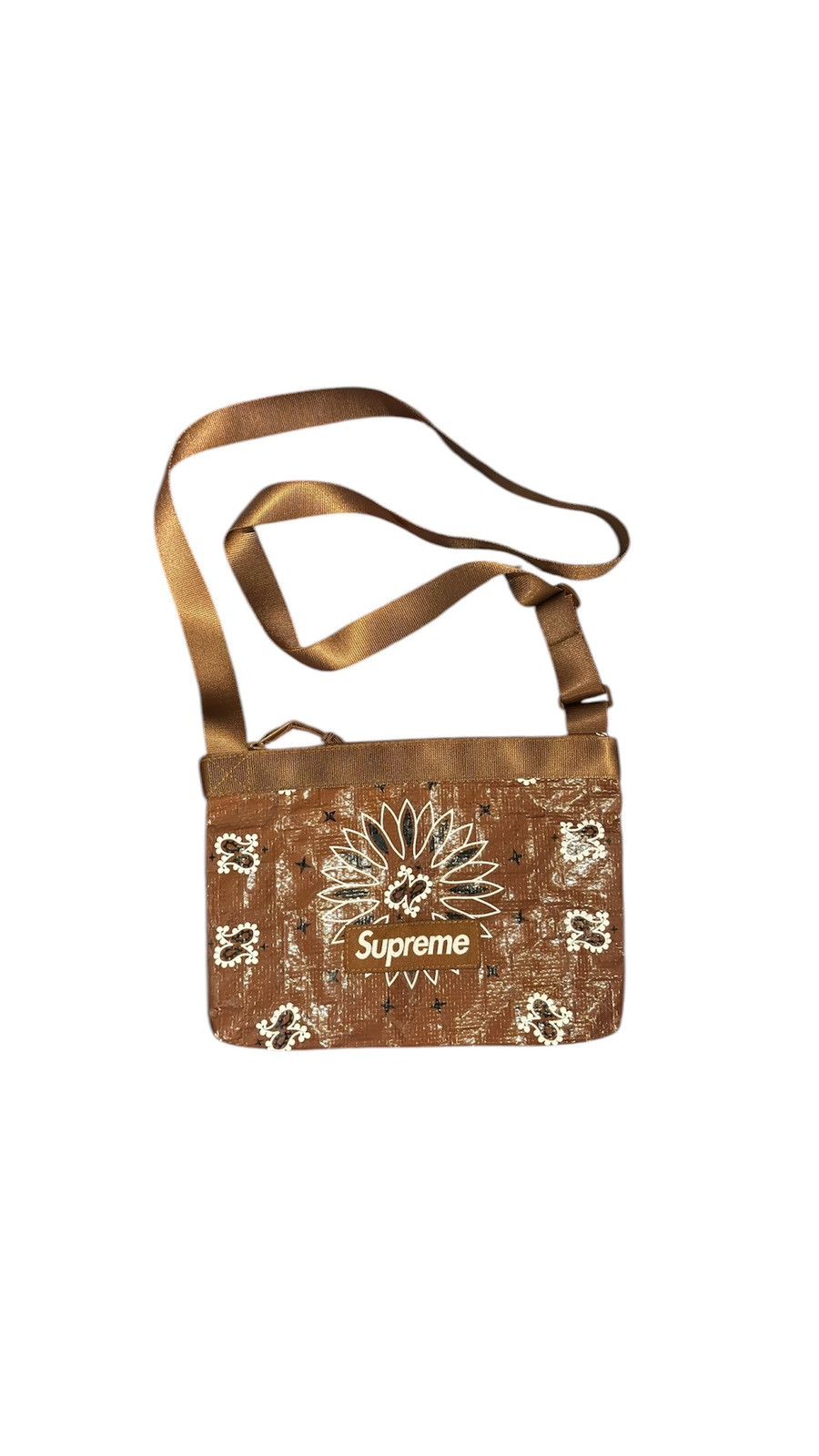 Supreme Bandana Tarp Duffle Big ブラウン Supreme Bandana Tarp Small Duffle Bag Brown - SS21 - US
