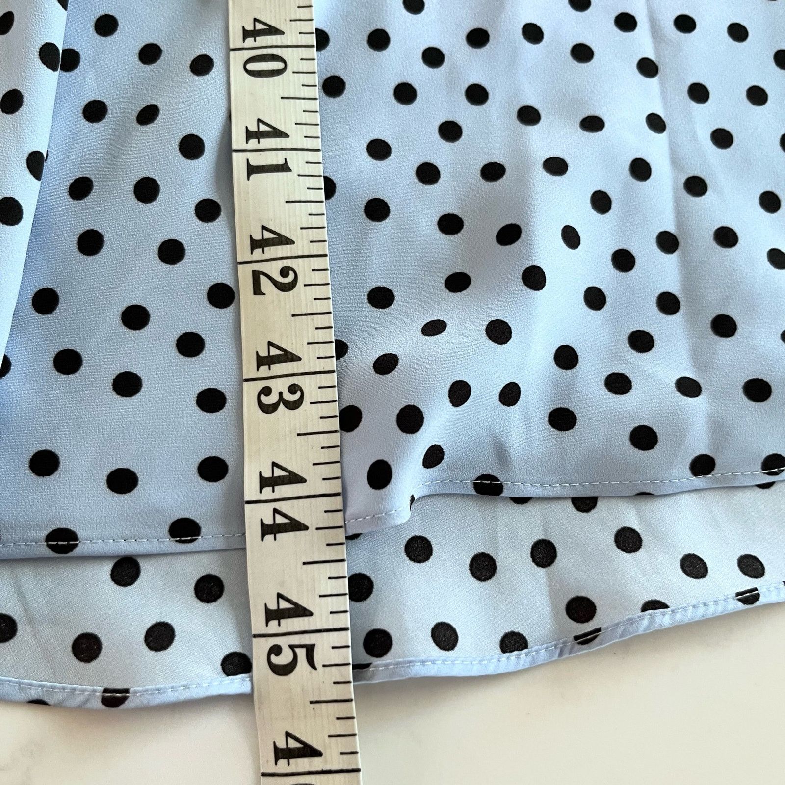 Ted Baker TED BAKER MABBEL DOTTY PEPLUM Polka Dot DRESS, BLUE/BLACK Size XS / US 0-2 / IT 36-38 - 9 Thumbnail