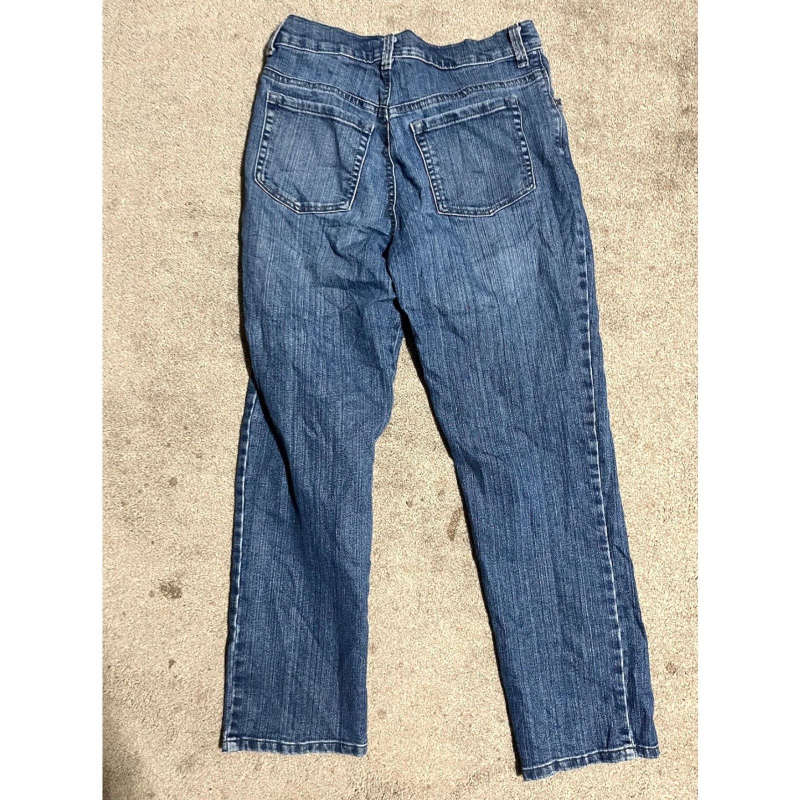 Gloria Vanderbilt Gloria Vanderbilt Jeans Womens Size 6 Amanda Straight Denim Medium Wash Solid Size 28" / US 6 / IT 42 - 3 Thumbnail
