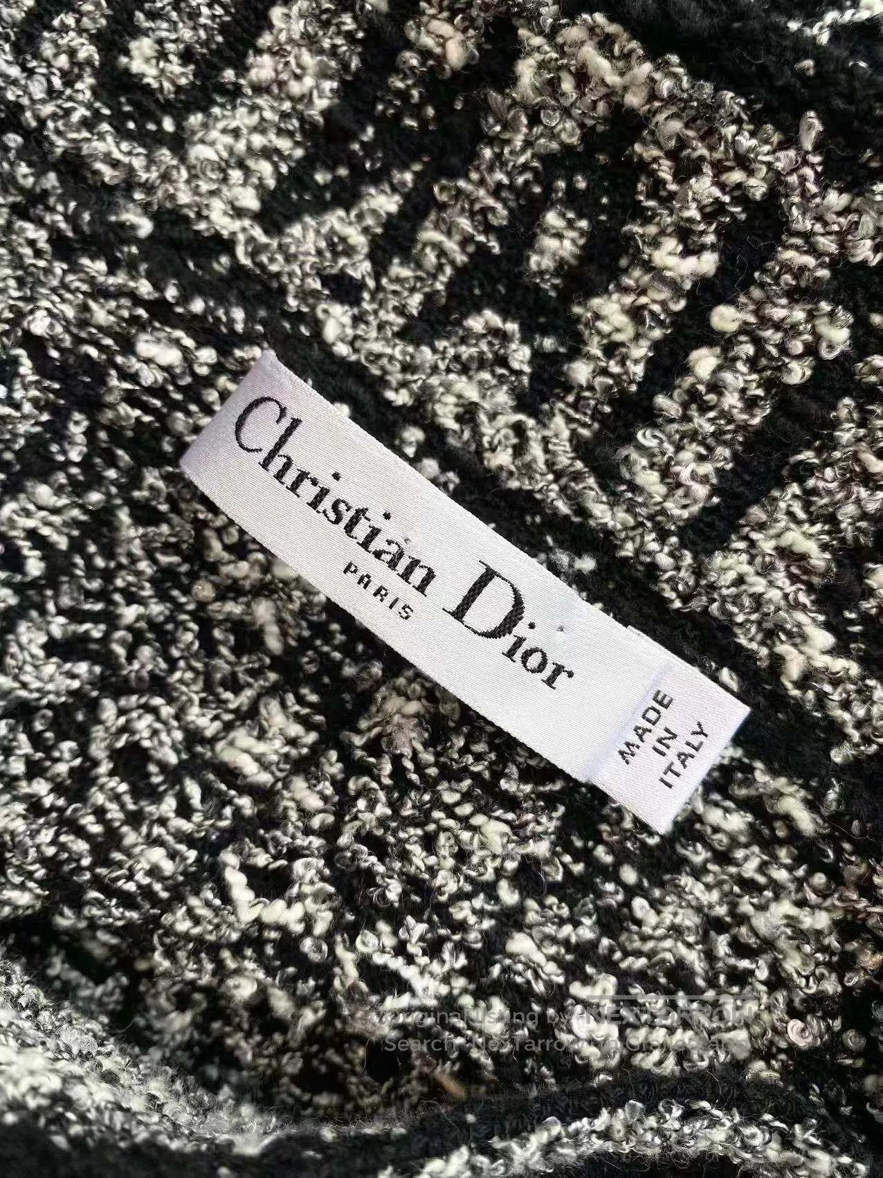 Dior Dior 24SS black cane-pattern tweed skirt| Size XS / US 0-2 / IT 36-38 - 5 Thumbnail