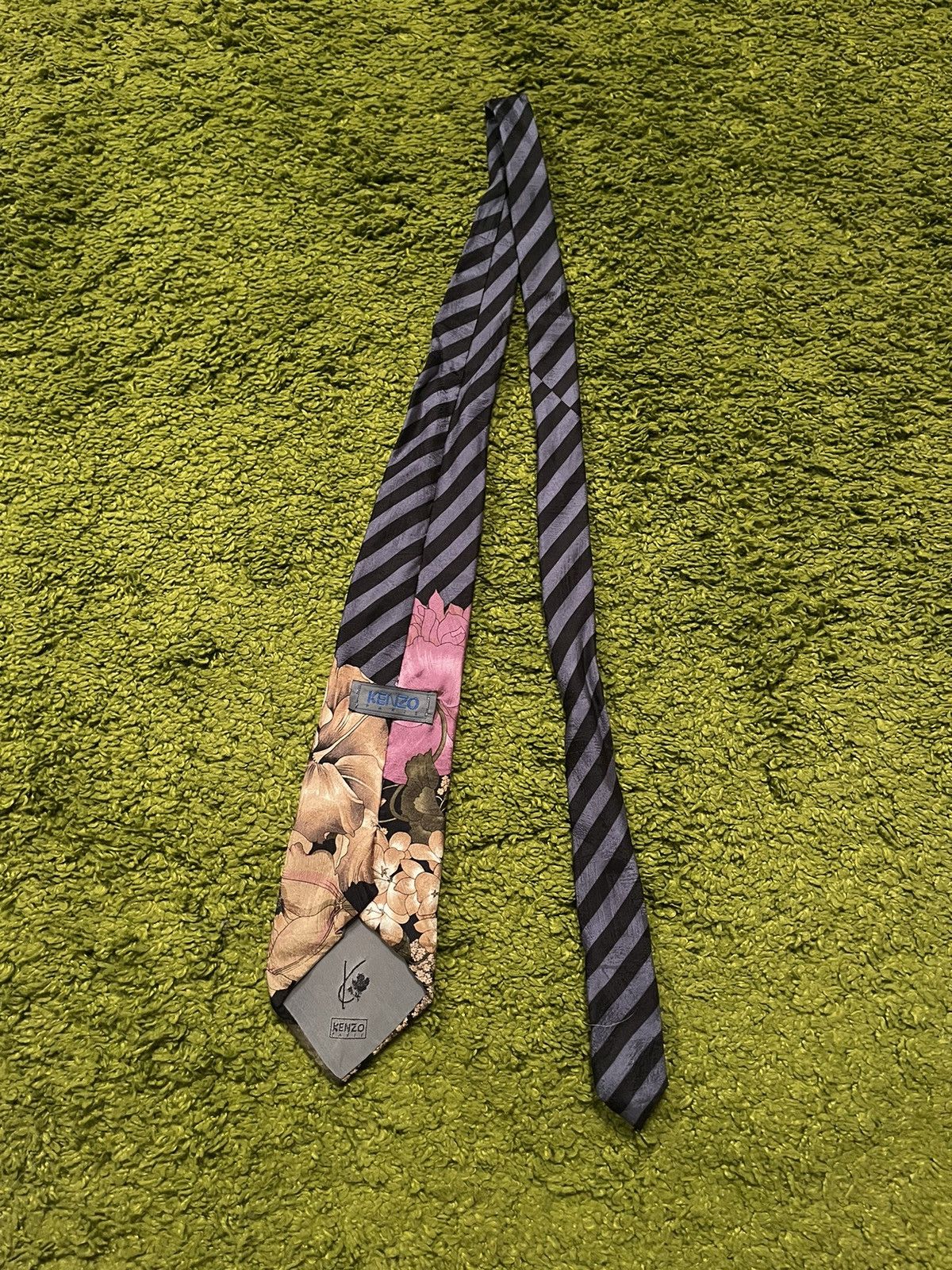 Designer × Kenzo × Vintage Kenzo 1990s vintage floral pattern silk tie Size ONE SIZE - 5 Thumbnail