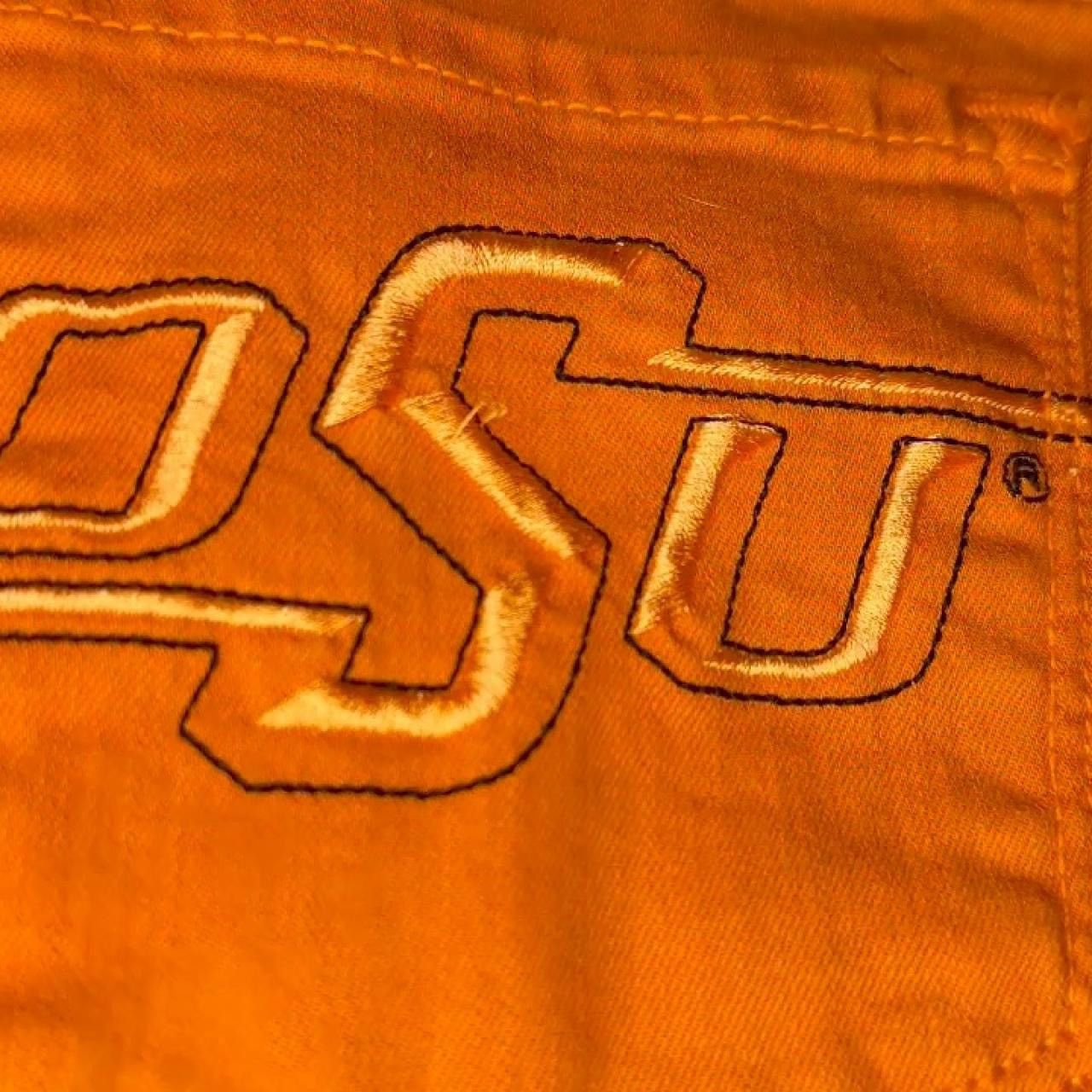 Vintage OCJ Jeans Y2K low rise orange kick-flare ultra slim thighs Size 29" - 11 Thumbnail