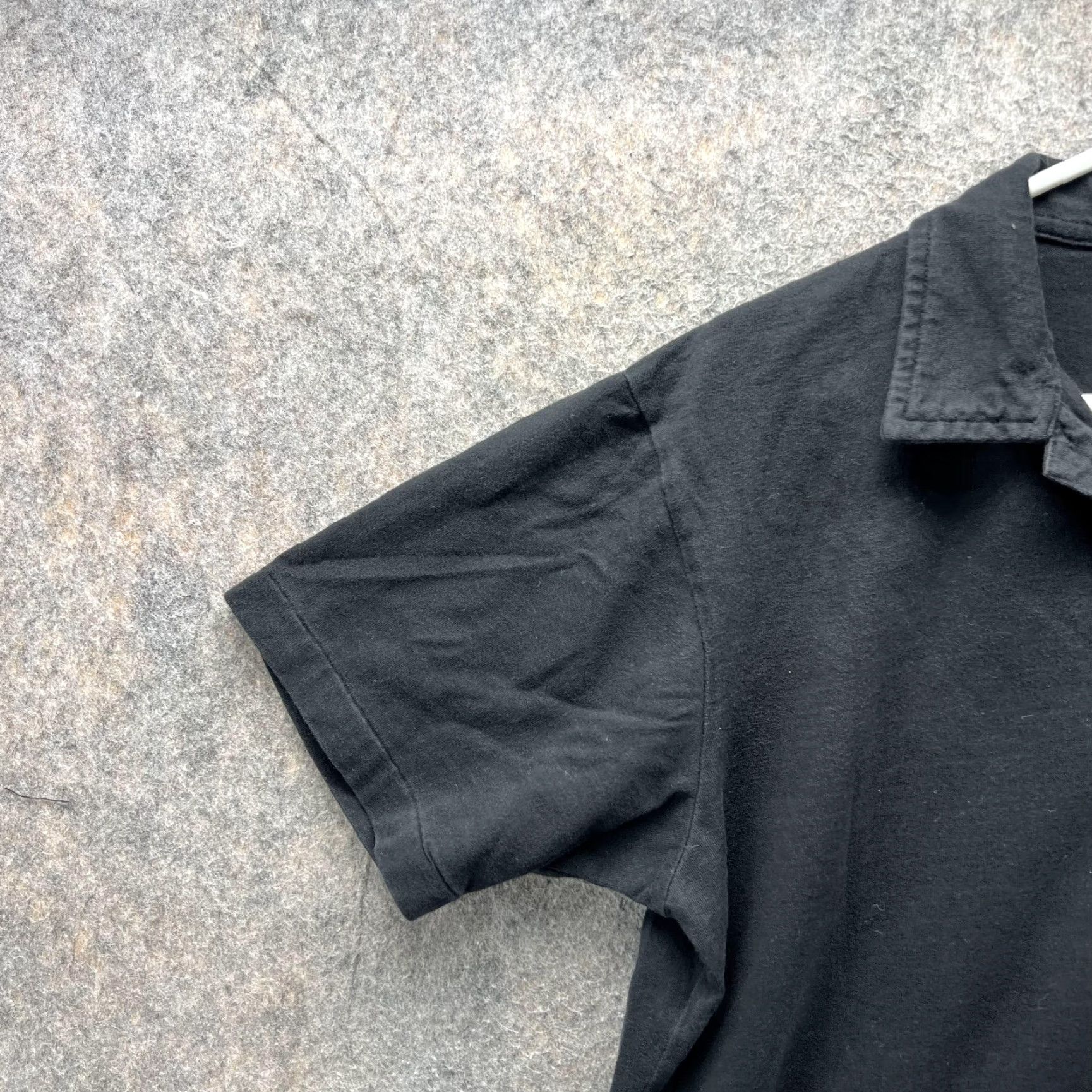 Ralph Lauren VINTAGE Ralph Lauren Polo Shirt Men Medium Black Solid Short Sleeve Button Collar Polo Regular Fit 28 in Size US M / EU 48-50 / 2 - 3 Thumbnail