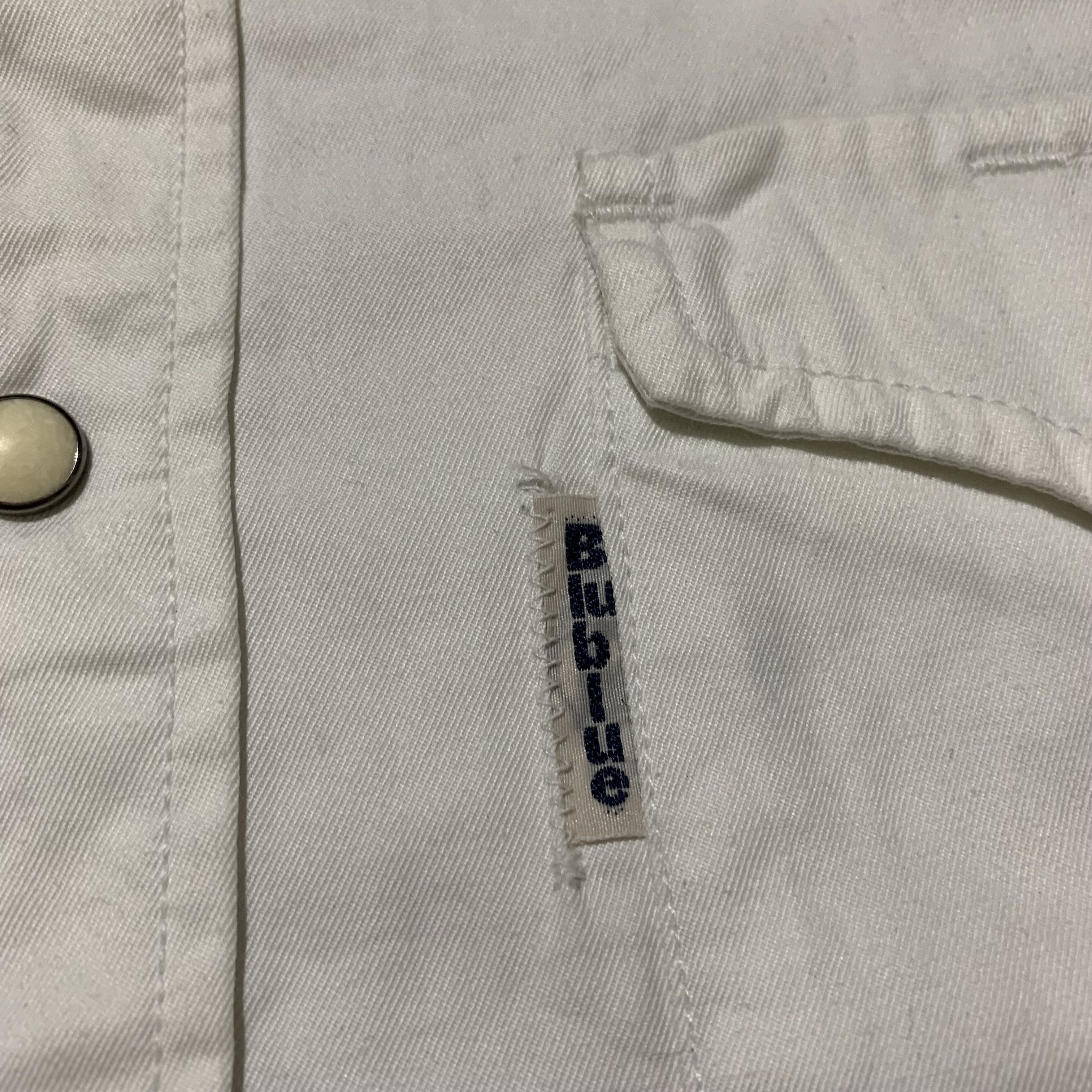Blue Blue Japan 2000s Blue Blue Japanese Hybrid Work Pocket Pearl Shirt Size US S / EU 44-46 / 1 - 2 Thumbnail