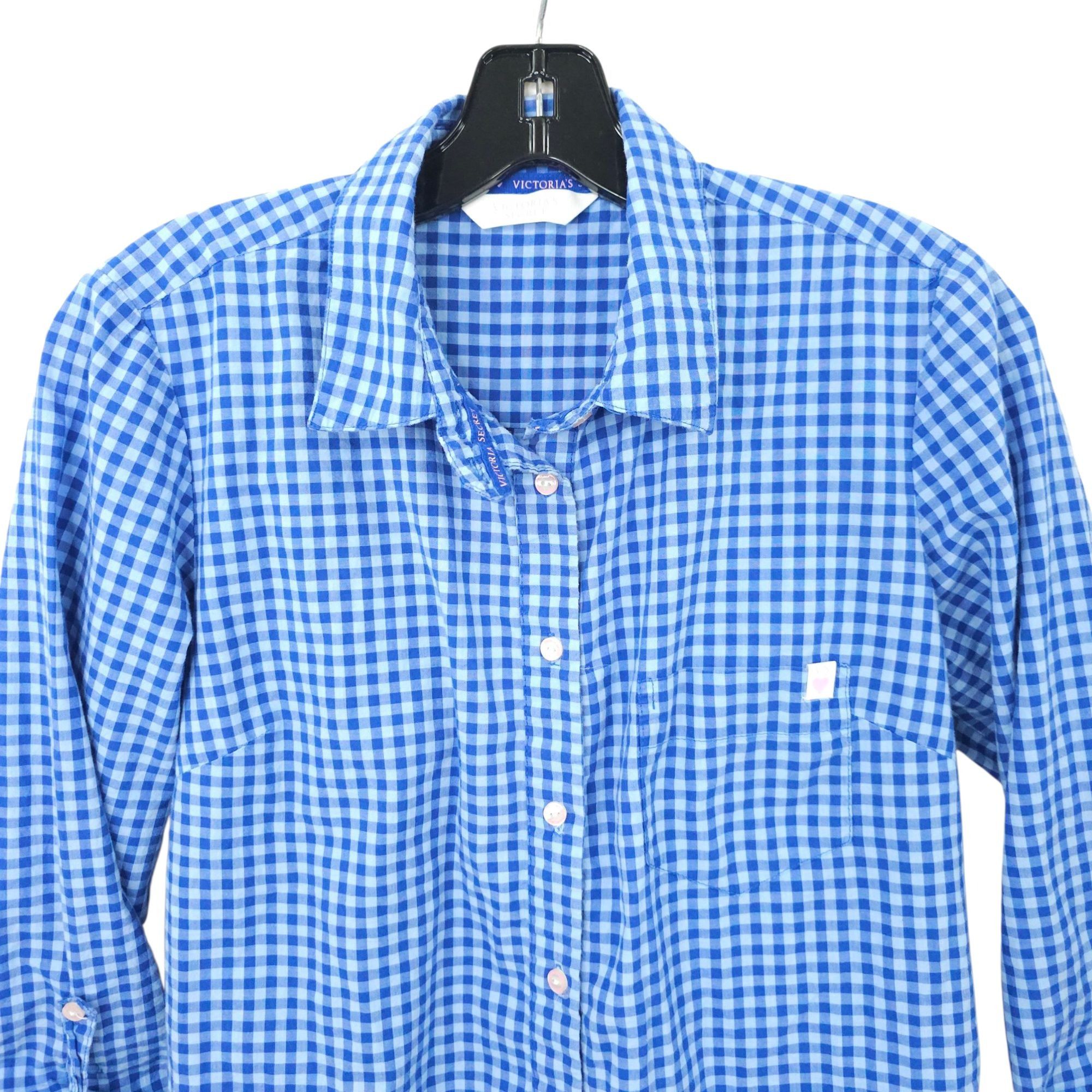 Victoria's Secret Victorias Secret Button Front Sleep Shirt Womens S Blue Size S / US 4 / IT 40 - 10 Thumbnail