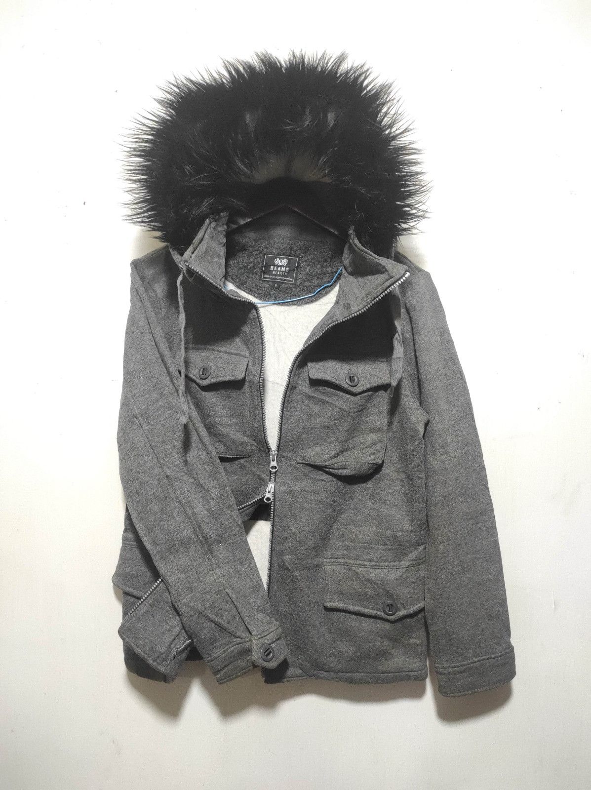 Beams Plus Beams Heart double zip fur hoodie Size US S / EU 44-46 / 1 - 9 Thumbnail