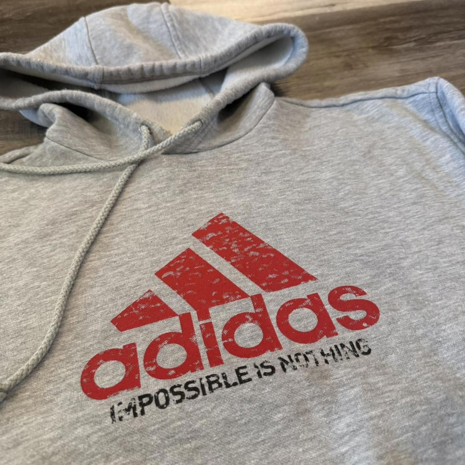 Adidas Vintage adidas impossible is nothing hoodie 2007 L Size US L / EU 52-54 / 3 - 2 Thumbnail