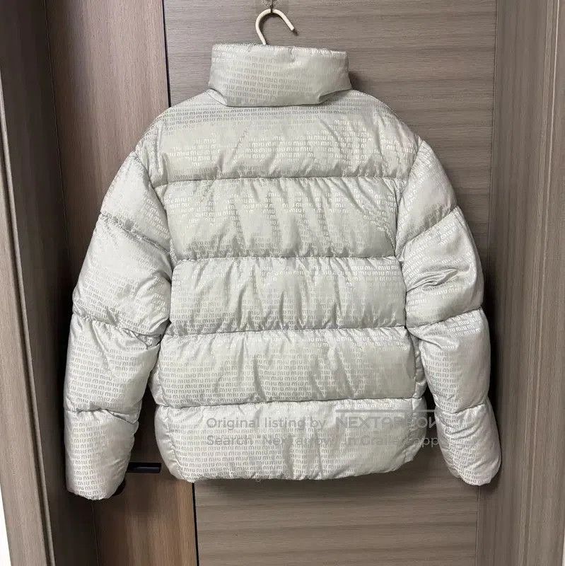 Miu Miu Miu Miu Silver Nylon Women's Puffer Jacket . Size L / US 10 / IT 46 - 3 Thumbnail