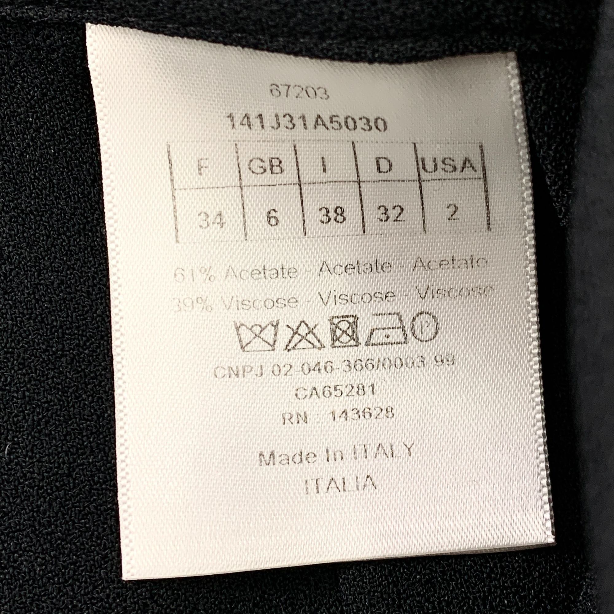 Christian Dior Monsieur Christian Dior Black Side Button Pleated Casual Skirt Size 3 Size 34" / US 12 / IT 48 - 3 Thumbnail