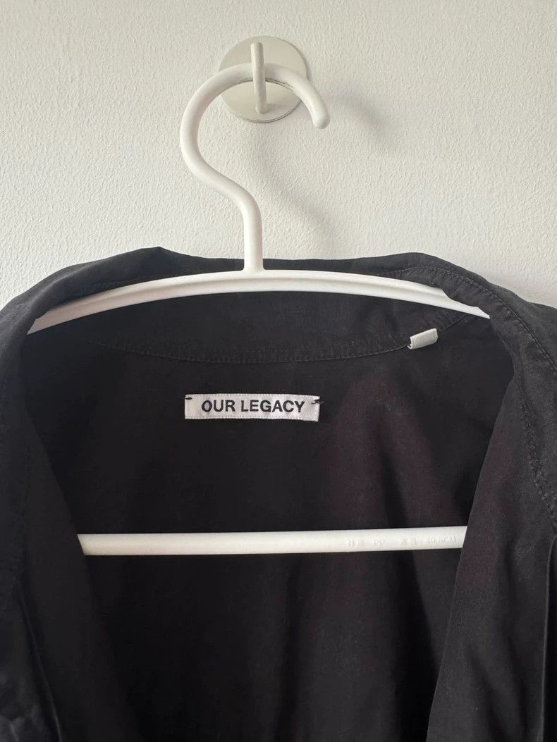 Our Legacy Our Legacy size48 Pure black long-sleeved shirt Size US M / EU 48-50 / 2 - 3 Thumbnail