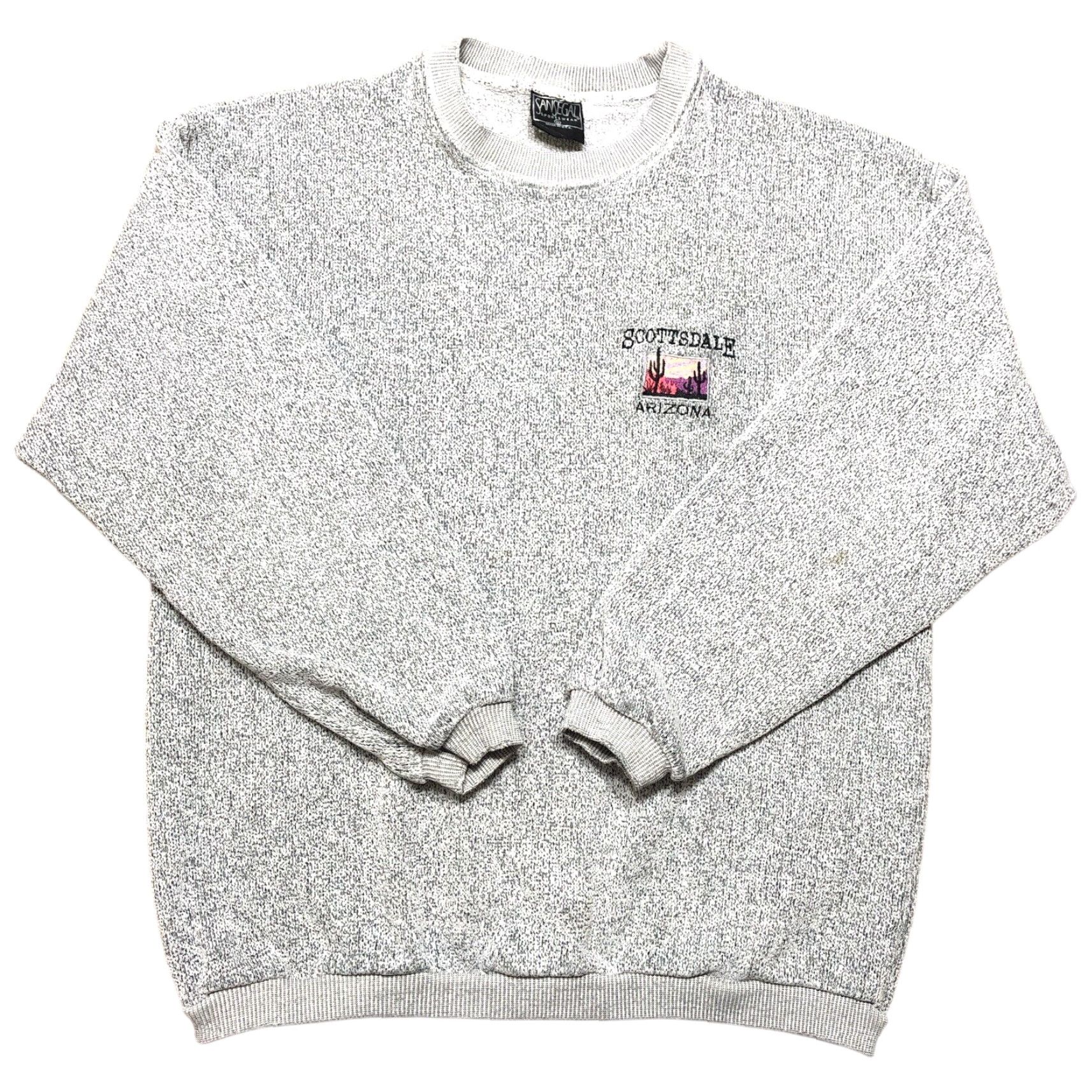 Vintage VINTAGE San Segal Sweatshirt Mens L Gray USA Crew Neck Long Sleeve Pullover Embroidered Logo Heavyweight Limited Edition Cotton Blend Knit Size US L / EU 52-54 / 3 - 2 Thumbnail