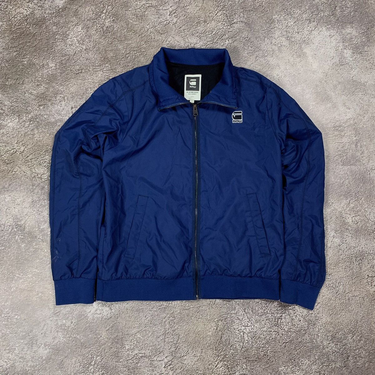 Vintage Vintage 90s G-Star Bomber Jacket Streetwear Skate Blue XL Size US XL / EU 56 / 4 - 1 Thumbnail