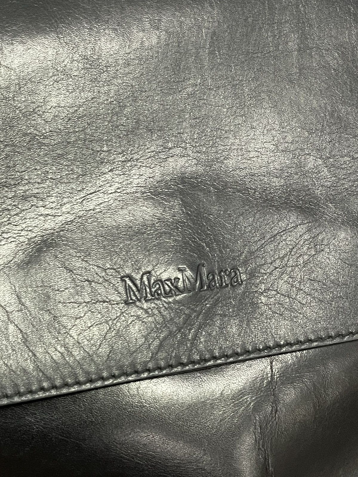 Genuine Leather Full Leather Max Mara Italy Shoulder Bag 1🟩9 Size ONE SIZE - 19 Thumbnail