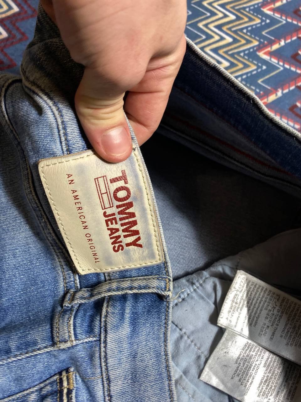 Tommy Hilfiger × Vintage Vintage FADED RIPPEP Jean denim PANTS Size US 33 - 5 Thumbnail